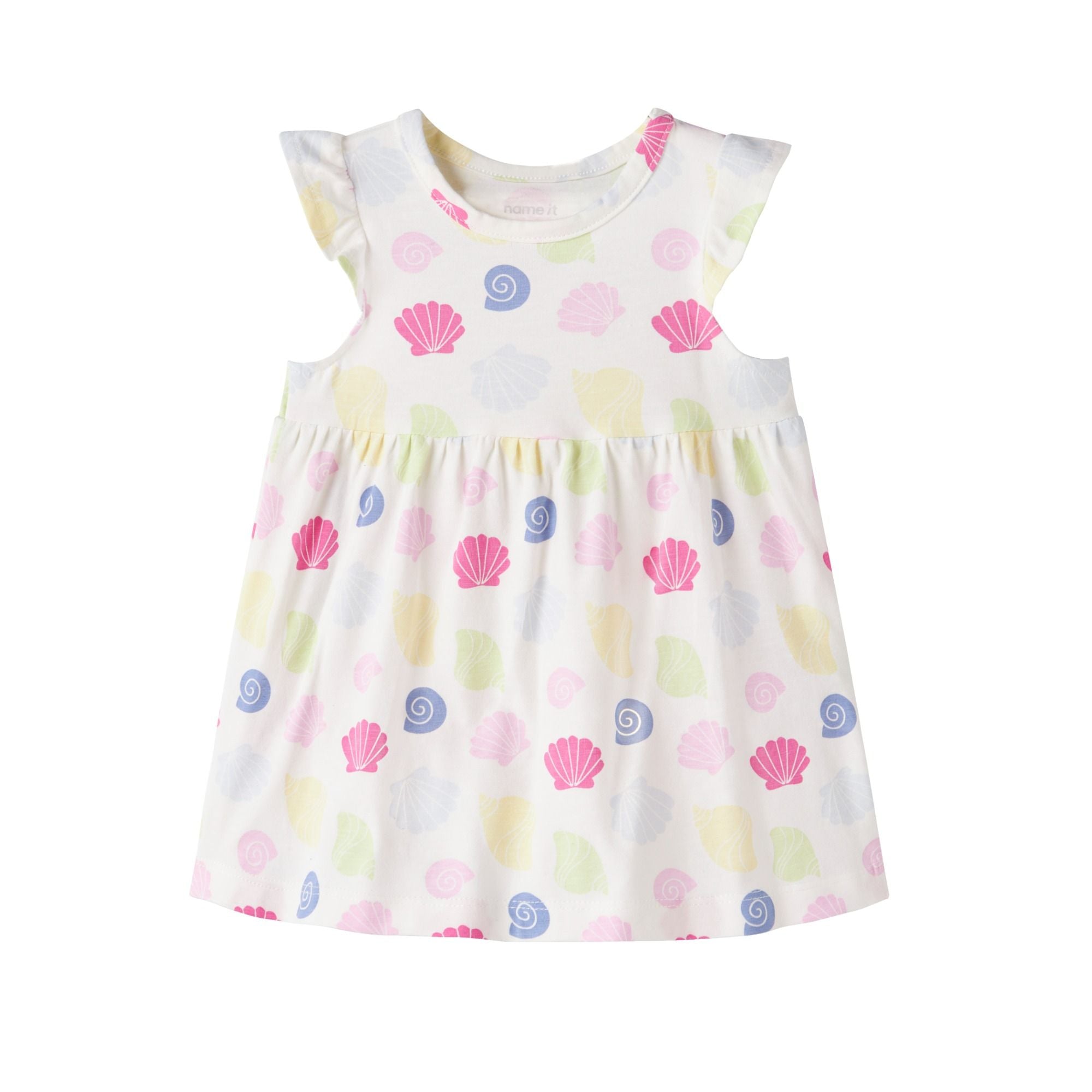 Baby Kleid mit Flügelärmeln aus Baumwolle