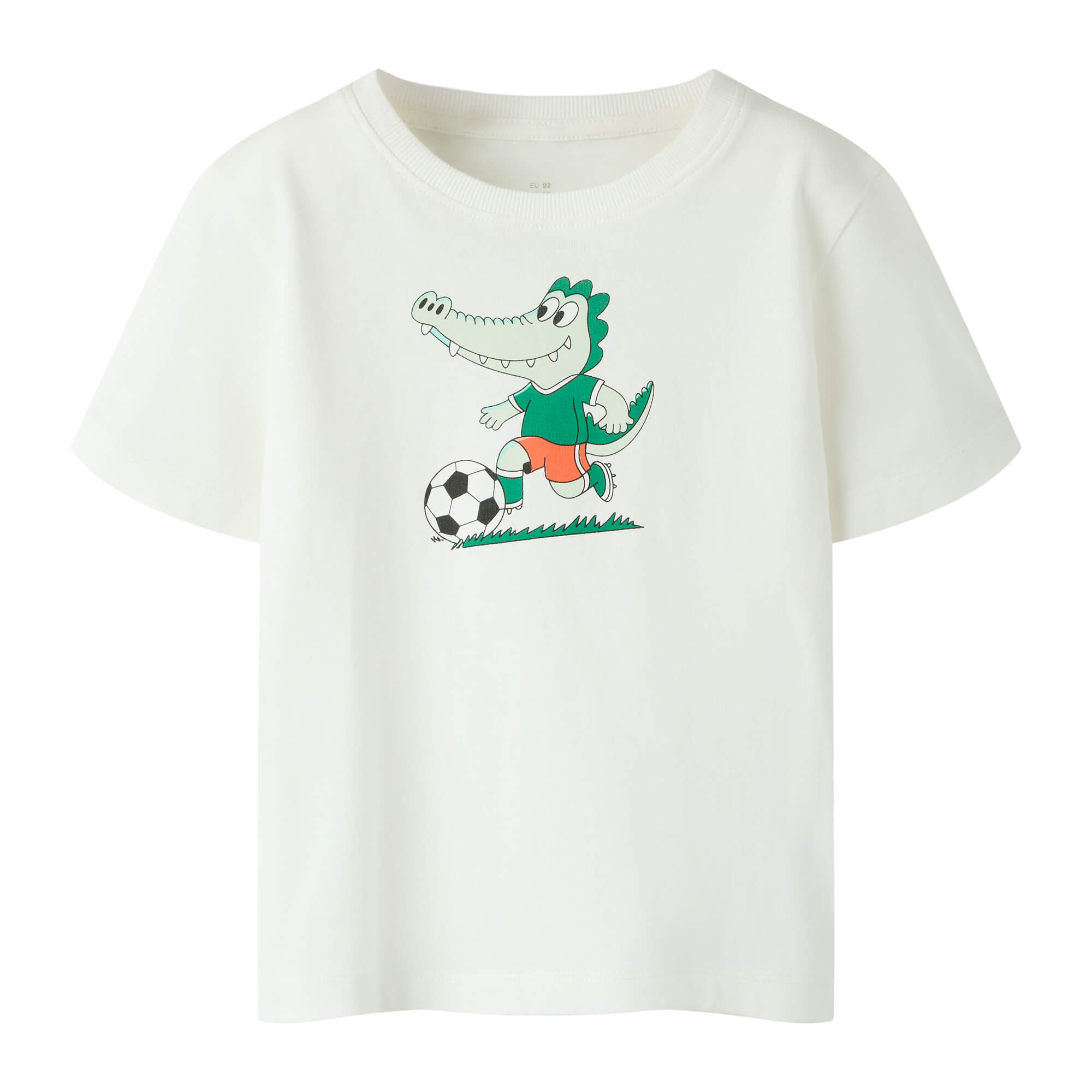 Kinder T-Shirt mit Fussball-Print aus Bio-Baumwolle