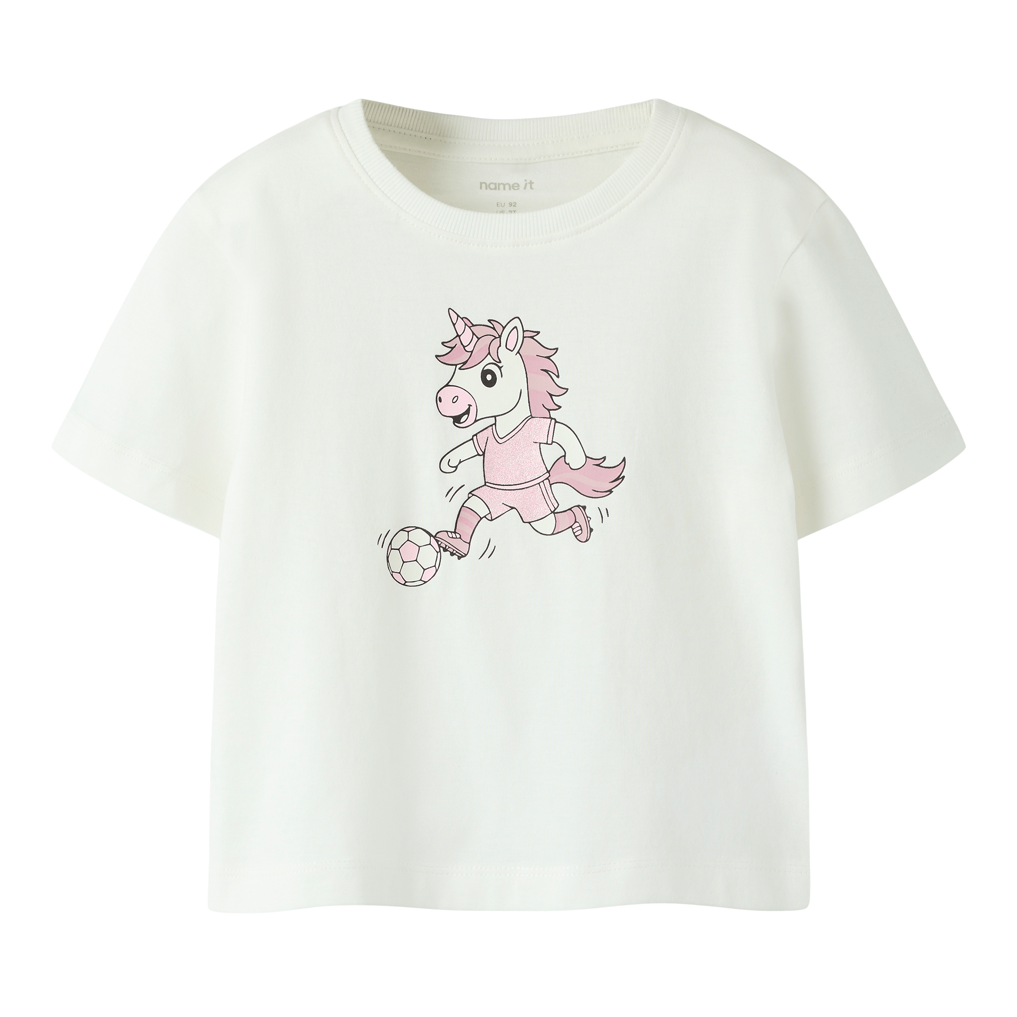 Kinder T-Shirt mit Fussball-Print aus Bio-Baumwolle