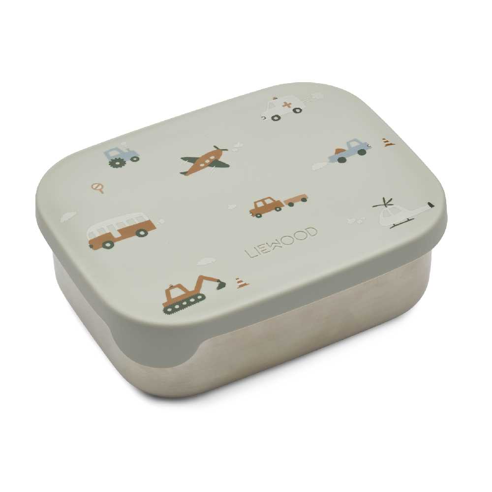 Brotdose Gemustert mit Silikon Deckel - Modell: Arthur