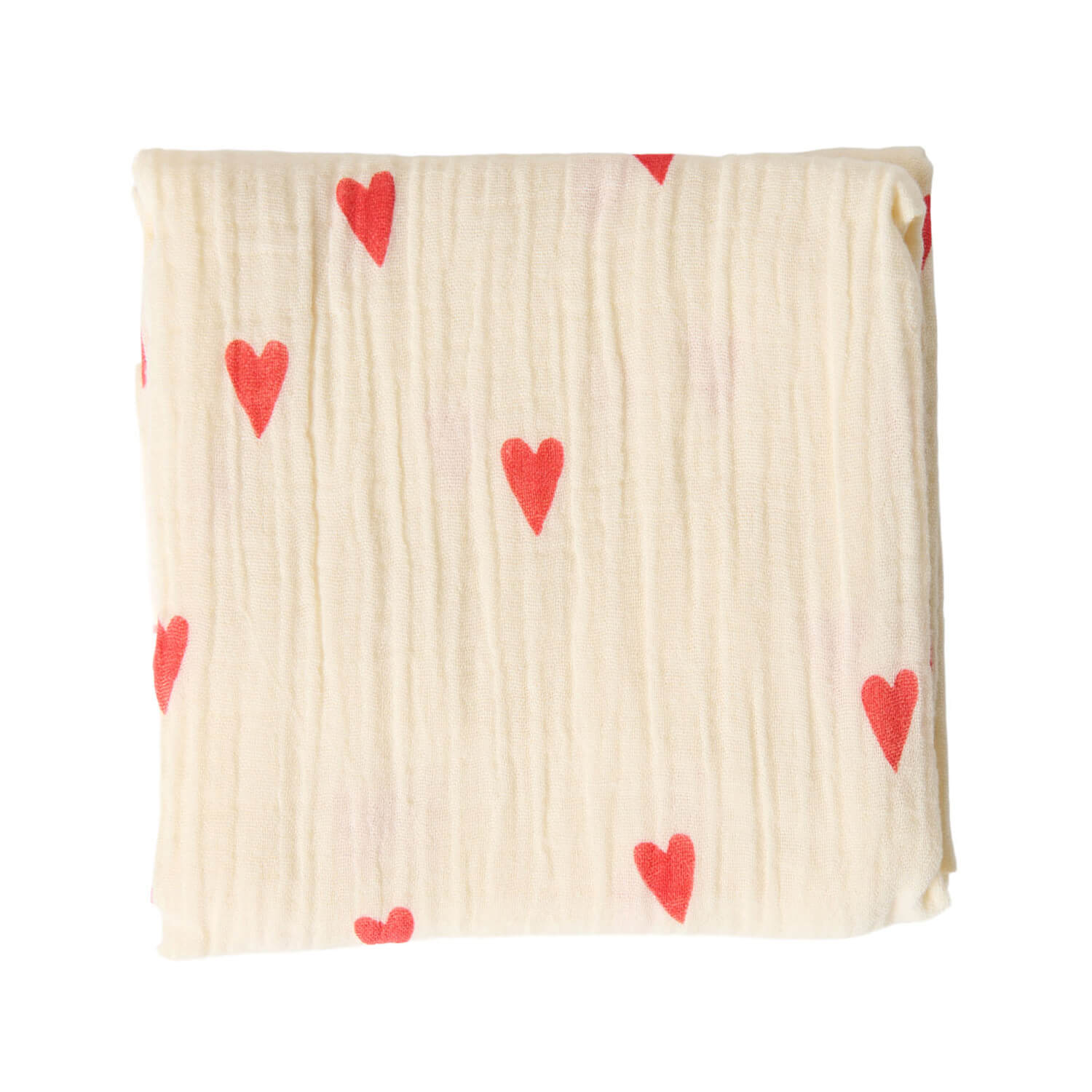Swaddle Hearts 70x70 cm aus 100% Bio Baumwolle