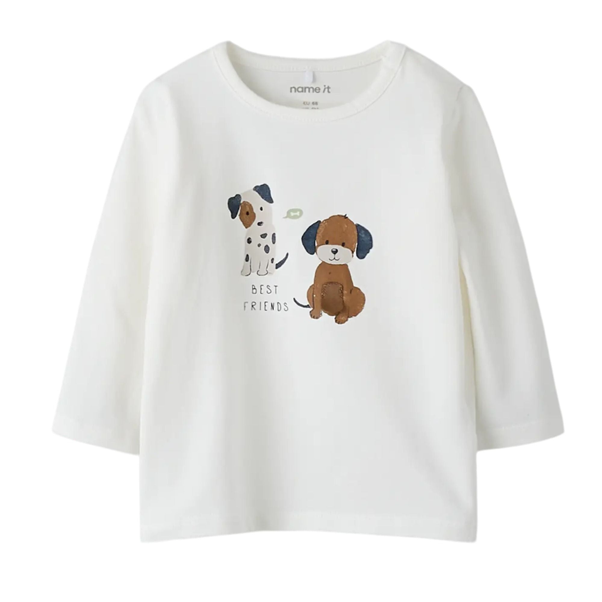 Baby Langarm-Shirt Hündchen aus Bio-Baumwolle