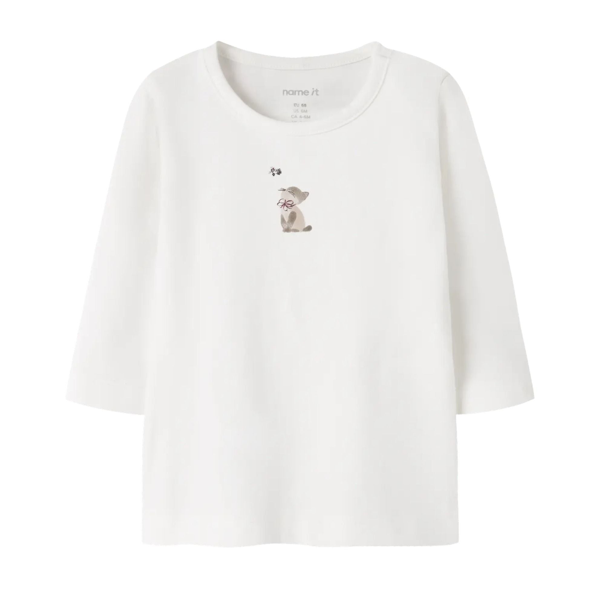 Baby Langarm-Shirt Kätzchen aus Bio-Baumwolle