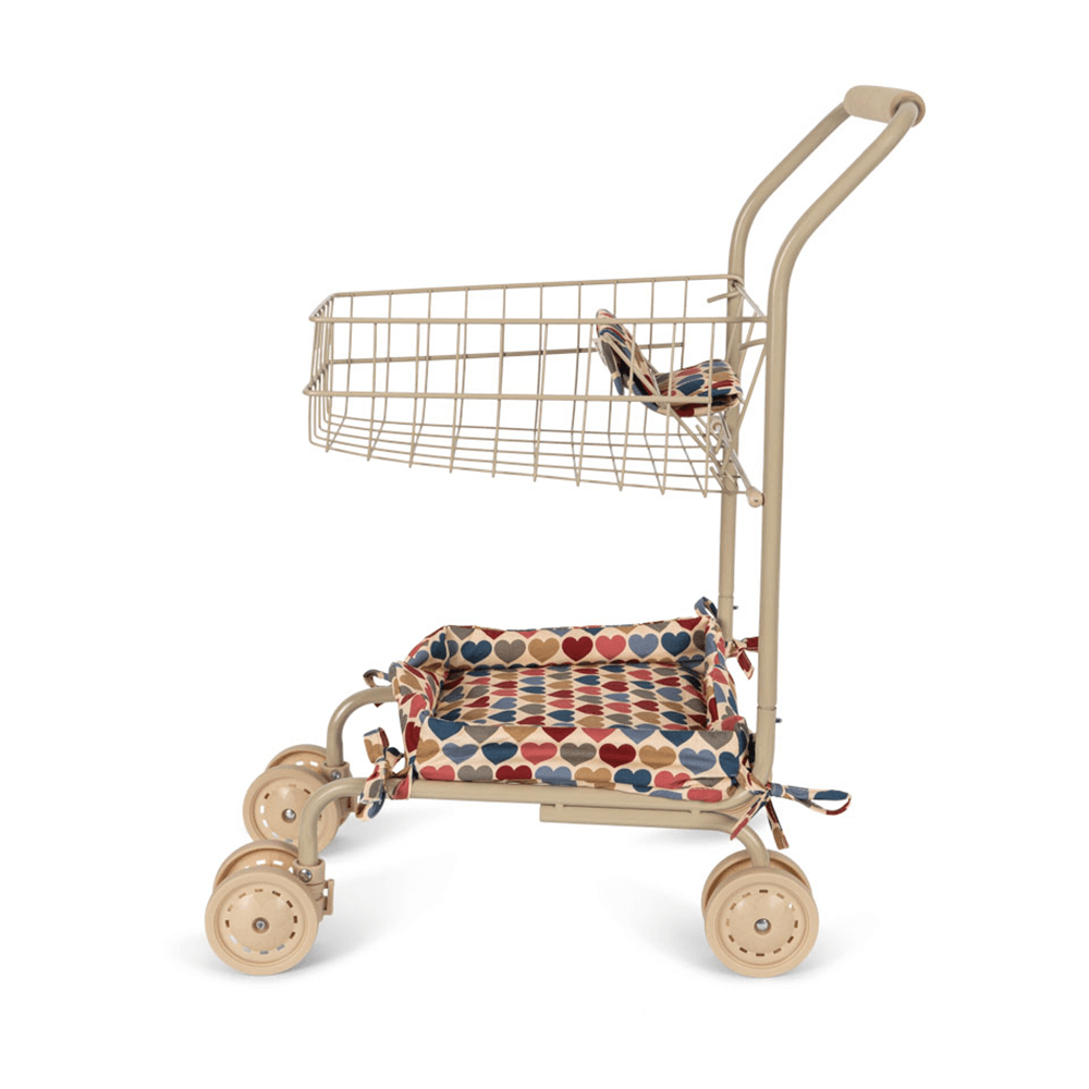 Kids Shopping Cart - Einkaufswagen mit Puppensitz aus recycelter Baumwolle