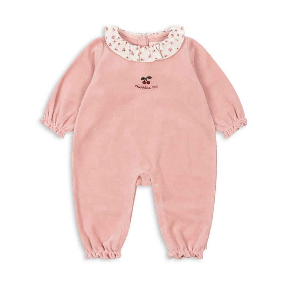 Samt-Strampler aus Bio-Baumwolle Modell: Miffa