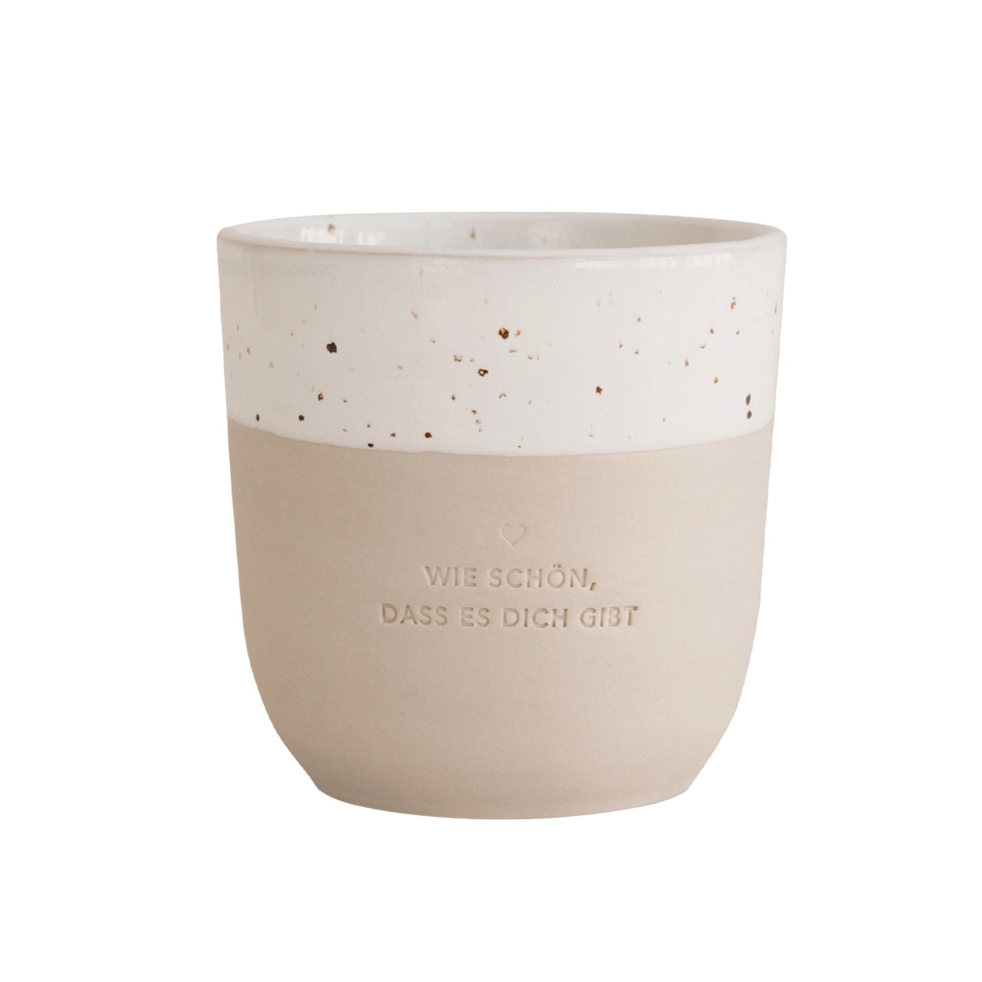 Becher aus Steingut - Groß