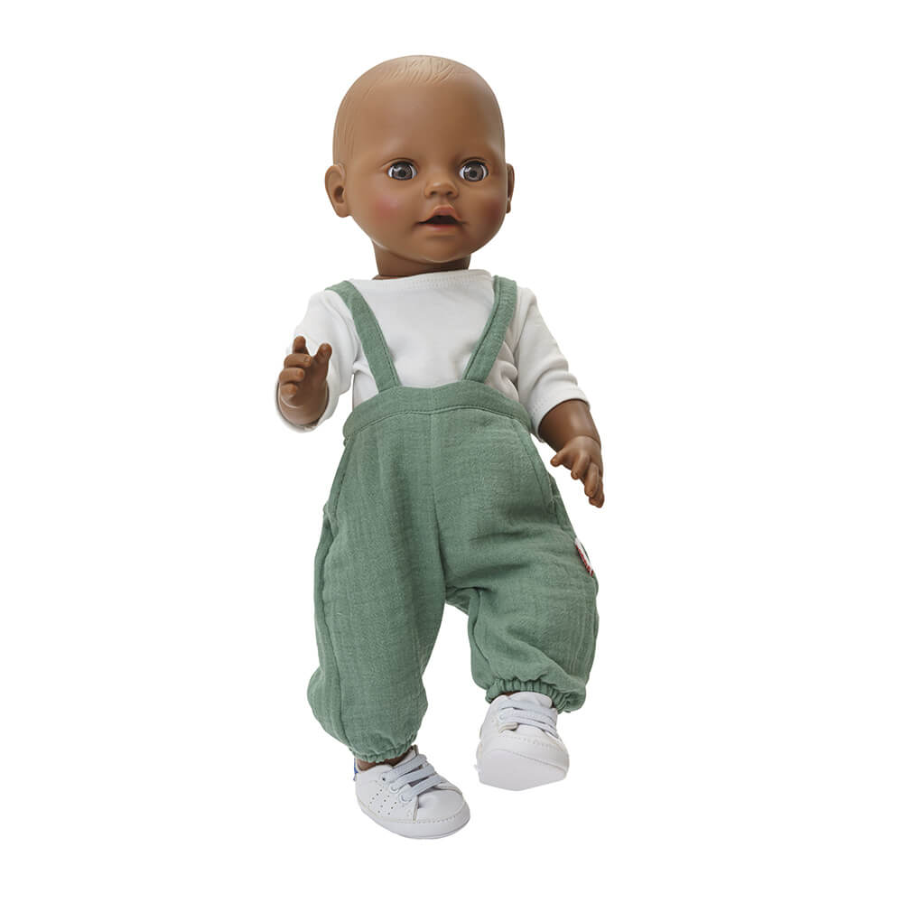 Puppen - Latzhose Gr. 35 - 45 cm aus 100 % Bio - Baumwolle von Heless kaufen - Spielzeug, Geschenke, Babykleidung & mehr