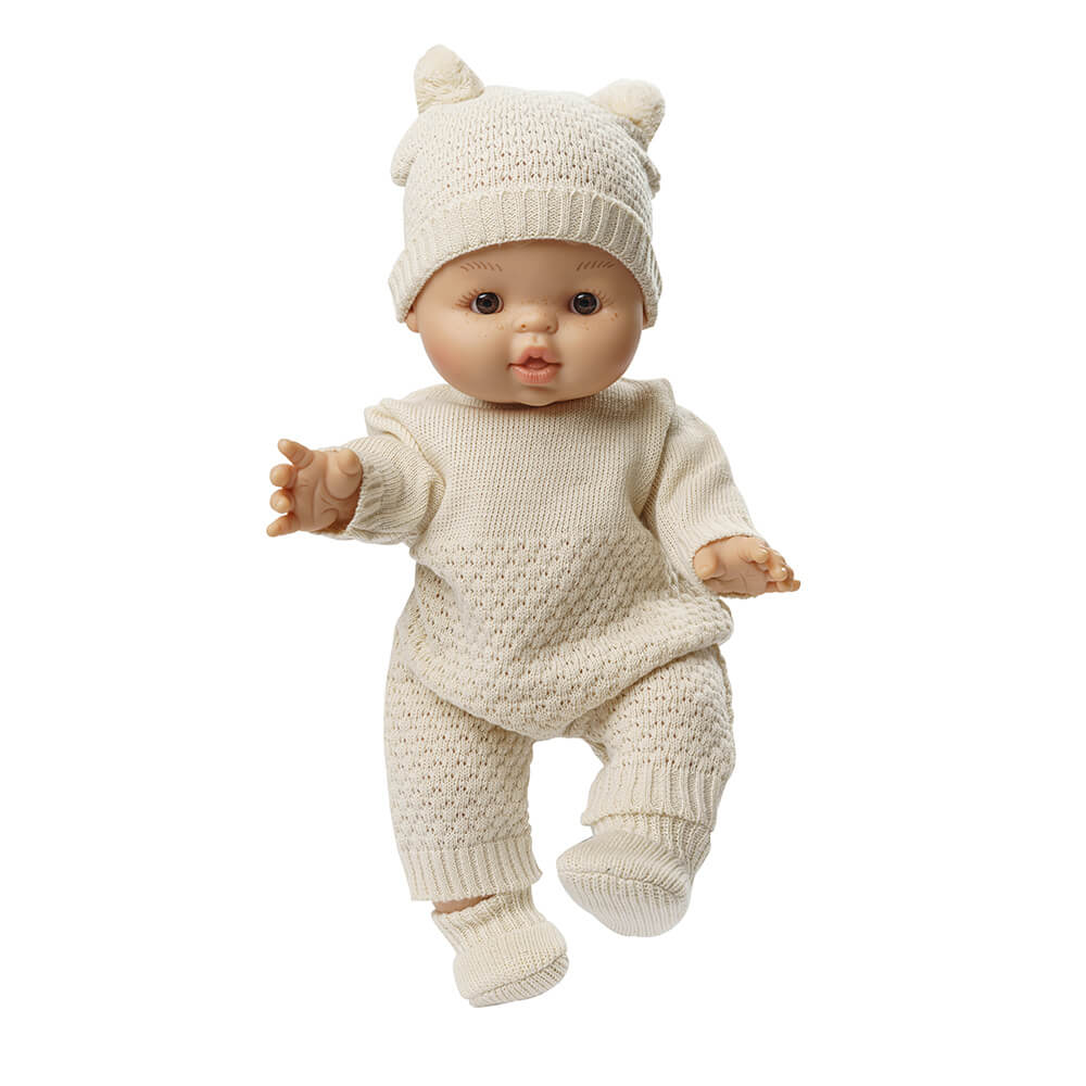 Puppen - Strickstrampler Gr. 28 - 35 cm aus 100 % Bio - Baumwolle von Heless kaufen - Spielzeug, Geschenke, Babykleidung & mehr