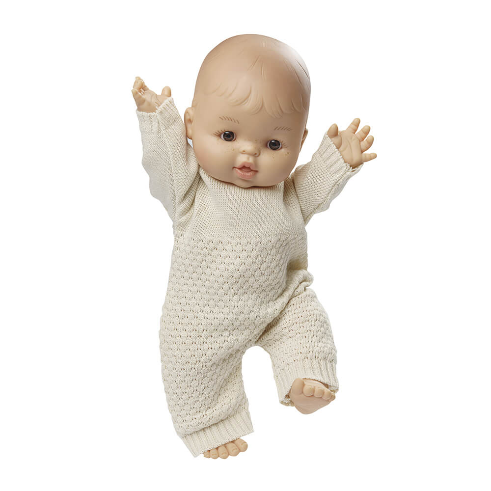 Puppen - Strickstrampler Gr. 35 - 45 cm aus 100 % Bio - Baumwolle von Heless kaufen - Spielzeug, Geschenke, Babykleidung & mehr