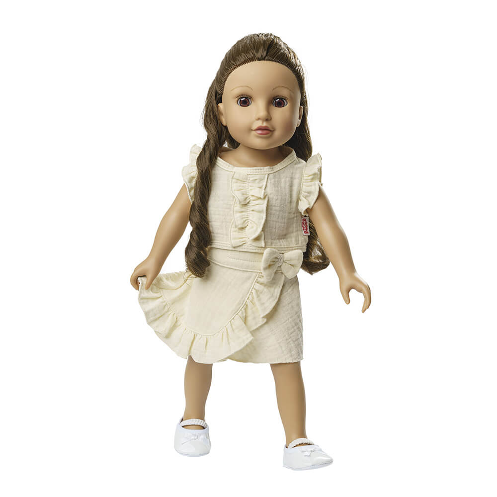 Puppen - Wickelrock mit Rüschen - Top Gr. 28 - 35 cm aus 100 % Bio - Baumwolle von Heless kaufen - Spielzeug, Geschenke, Babykleidung & mehr