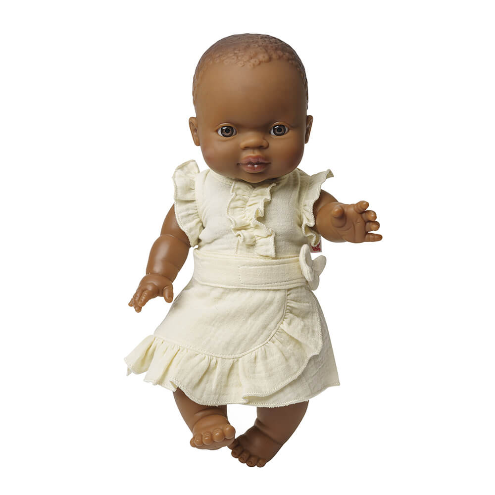 Puppen - Wickelrock mit Rüschen - Top Gr. 28 - 35 cm aus 100 % Bio - Baumwolle von Heless kaufen - Spielzeug, Geschenke, Babykleidung & mehr