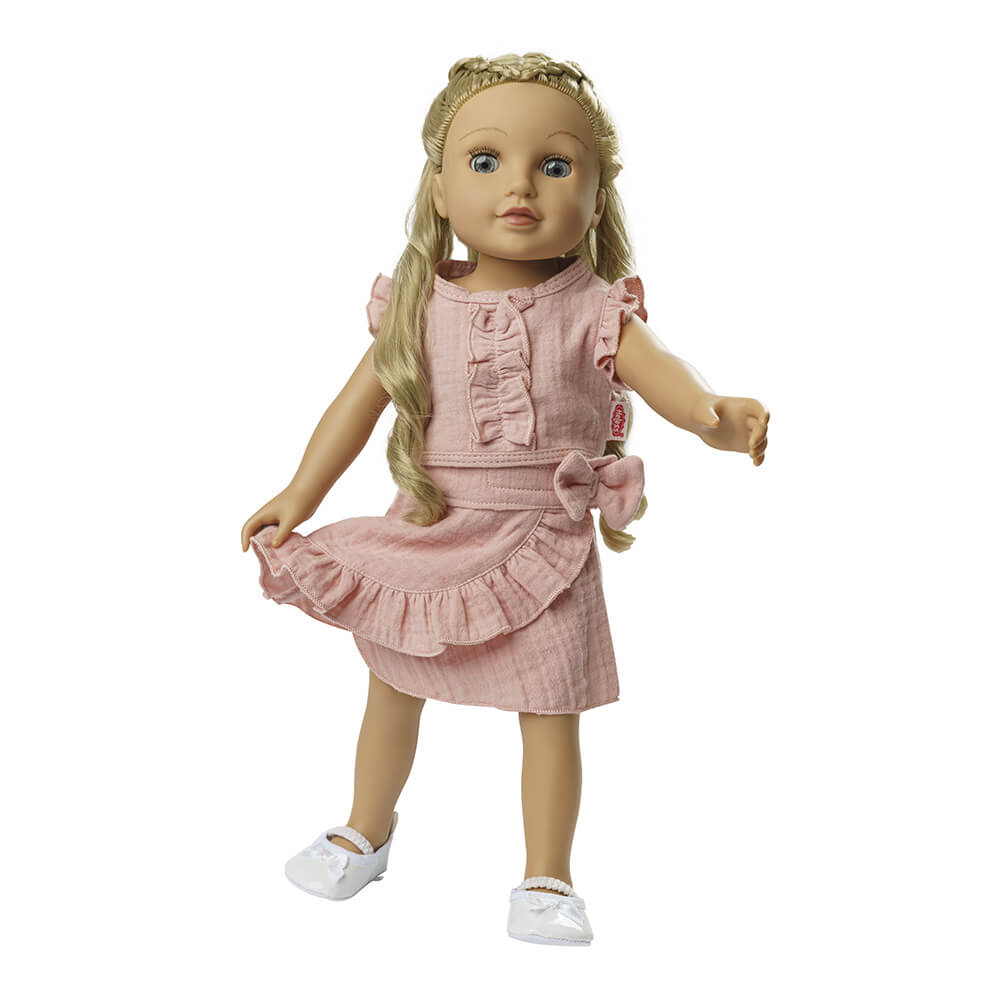 Puppen - Wickelrock mit Rüschen - Top Gr. 35 - 45 cm aus 100 % Bio - Baumwolle von Heless kaufen - Spielzeug, Geschenke, Babykleidung & mehr