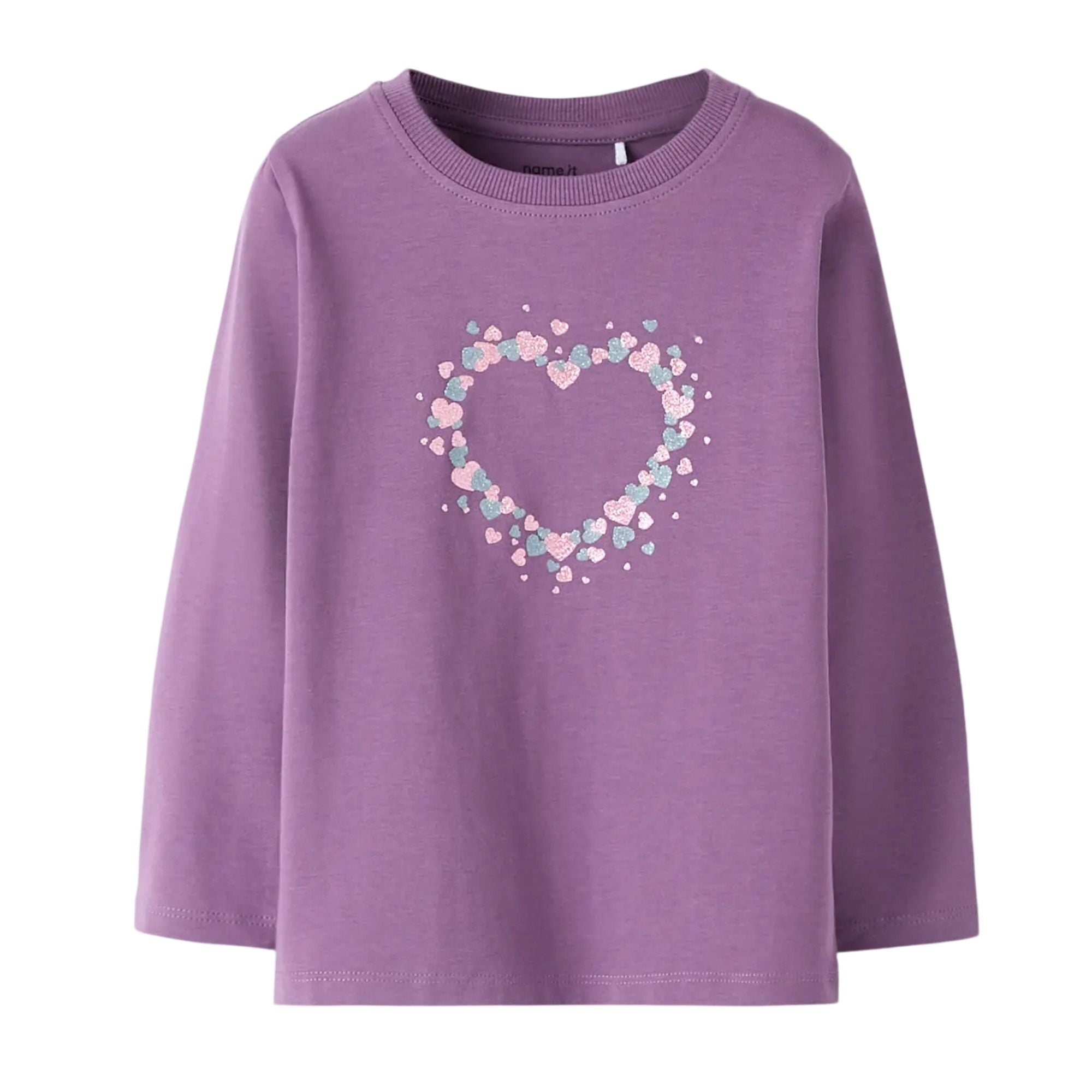 Kinder Sweatshirt mit Glitzer-Print aus Bio-Baumwolle