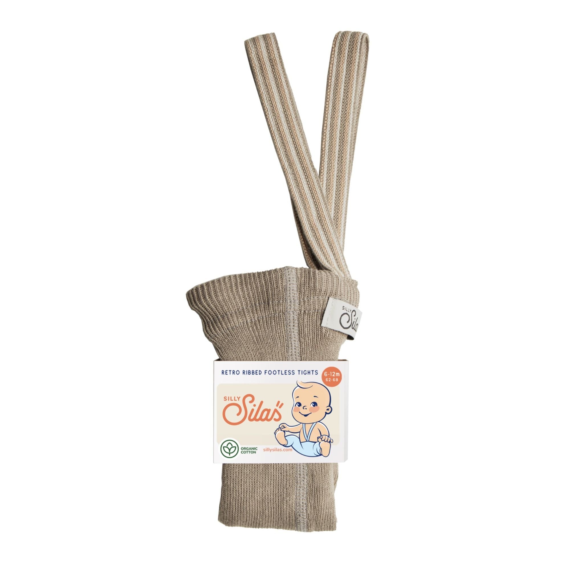 Leggings Classic mit gemusterten Hosenträgern aus 100% Bio-Baumwolle