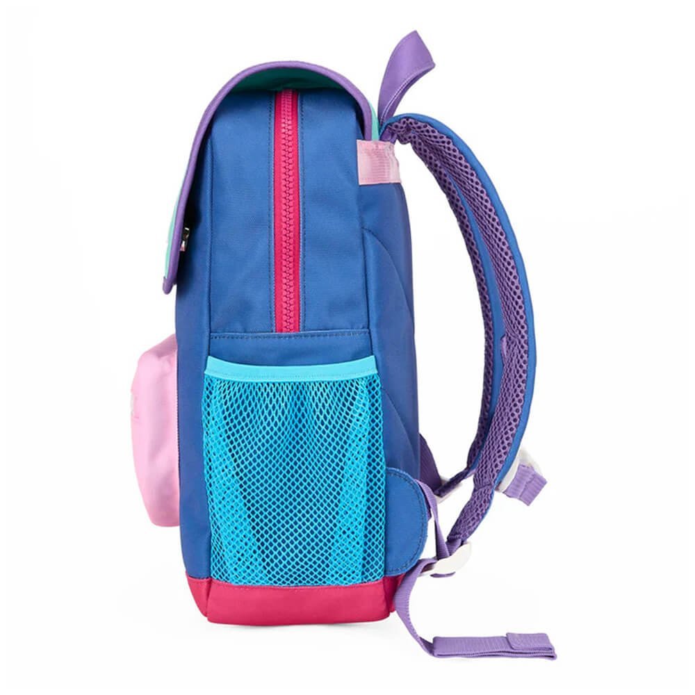 Rucksack Eckig mit Klappe - Colorblock aus 100% recyceltem Polyester von Hello Hossy kaufen - Kleidung, Alltagshelfer, Babykleidung & mehr
