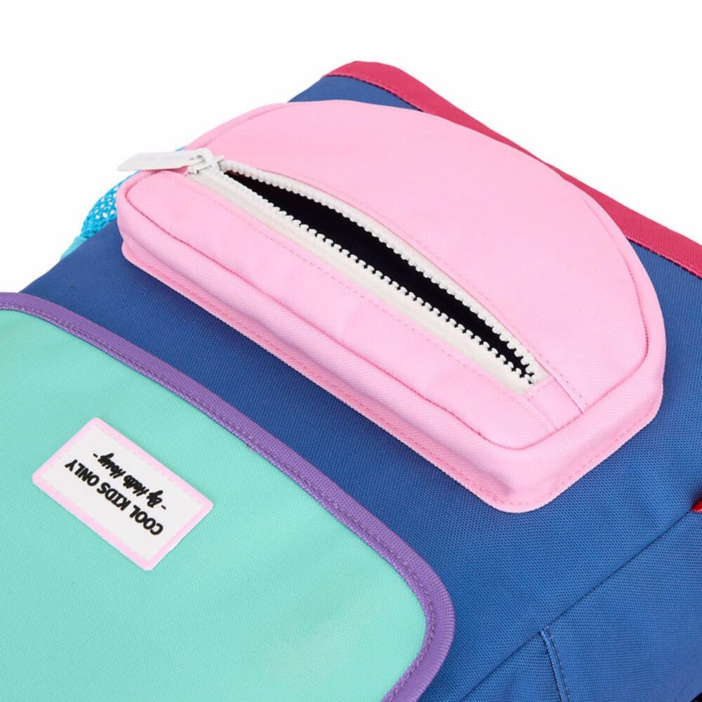 Rucksack Eckig mit Klappe - Colorblock aus 100% recyceltem Polyester von Hello Hossy kaufen - Kleidung, Alltagshelfer, Babykleidung & mehr