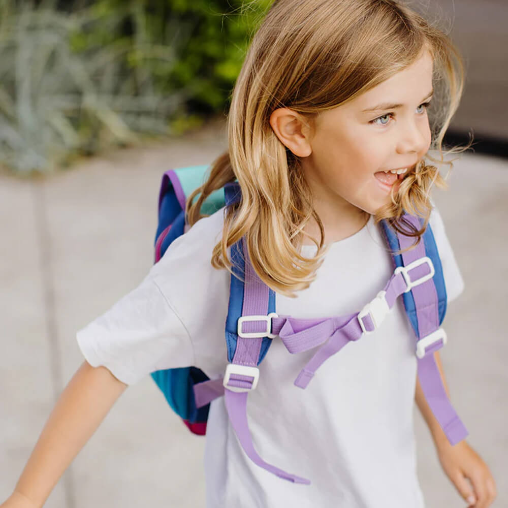 Rucksack Eckig mit Klappe - Colorblock aus 100% recyceltem Polyester von Hello Hossy kaufen - Kleidung, Alltagshelfer, Babykleidung & mehr