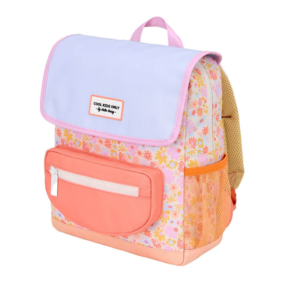 Rucksack Eckig mit Klappe - Gemustert aus 100% recyceltem Polyester von Hello Hossy kaufen - Kleidung, Alltagshelfer, Babykleidung & mehr