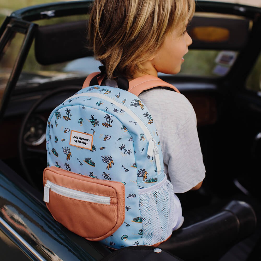 Rucksack Rund - Gemustert aus 100% recyceltem Polyester von Hello Hossy kaufen - Kleidung, Alltagshelfer, Babykleidung & mehr