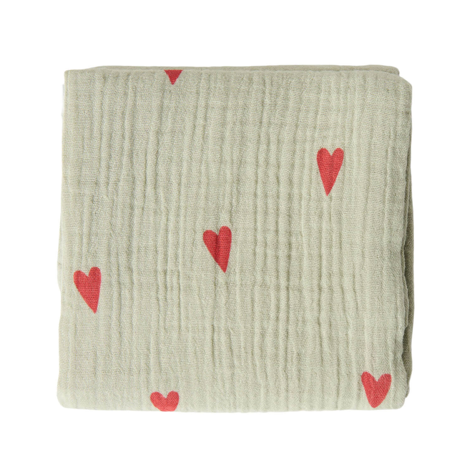 Swaddle Hearts 70x70 cm aus 100% Bio Baumwolle