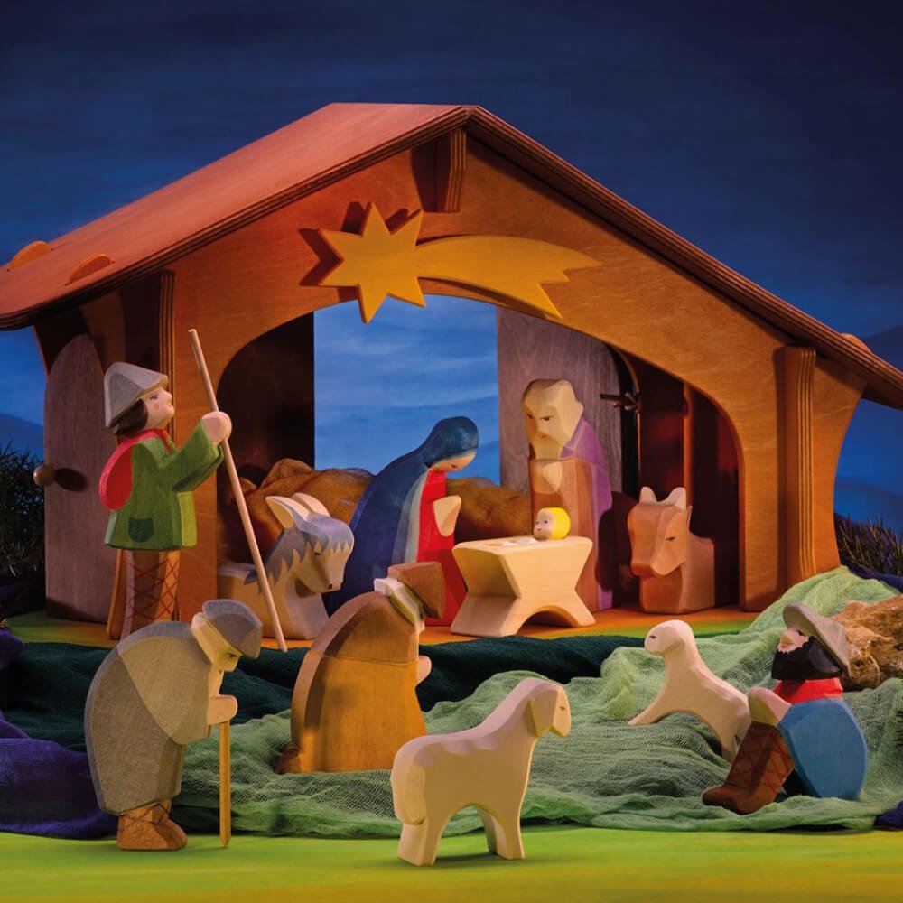 Schaf stehend aus Holz von Ostheimer kaufen - Spielfigur, Babykleidung & mehr