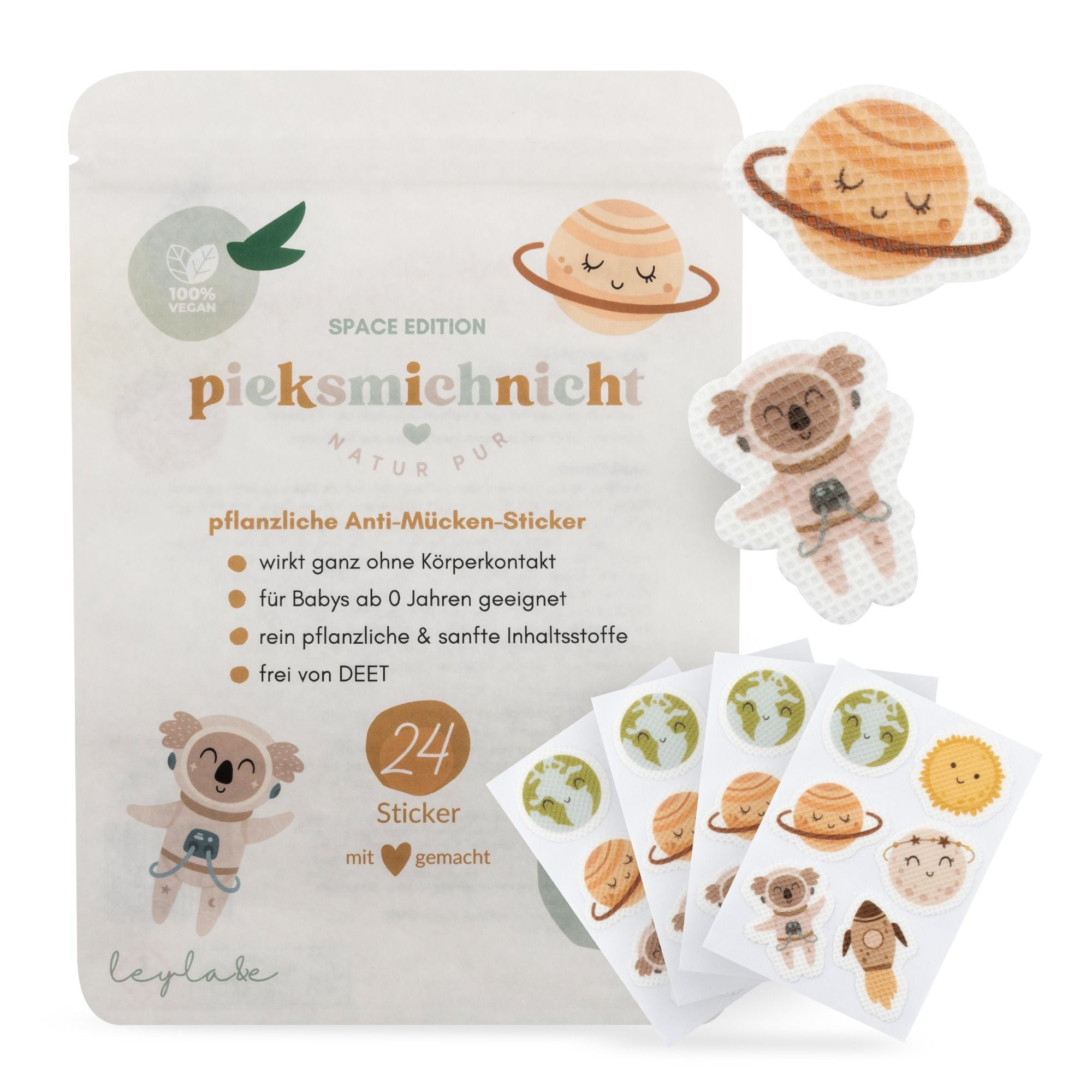 Anti-Mücken-Sticker Pflanzlich