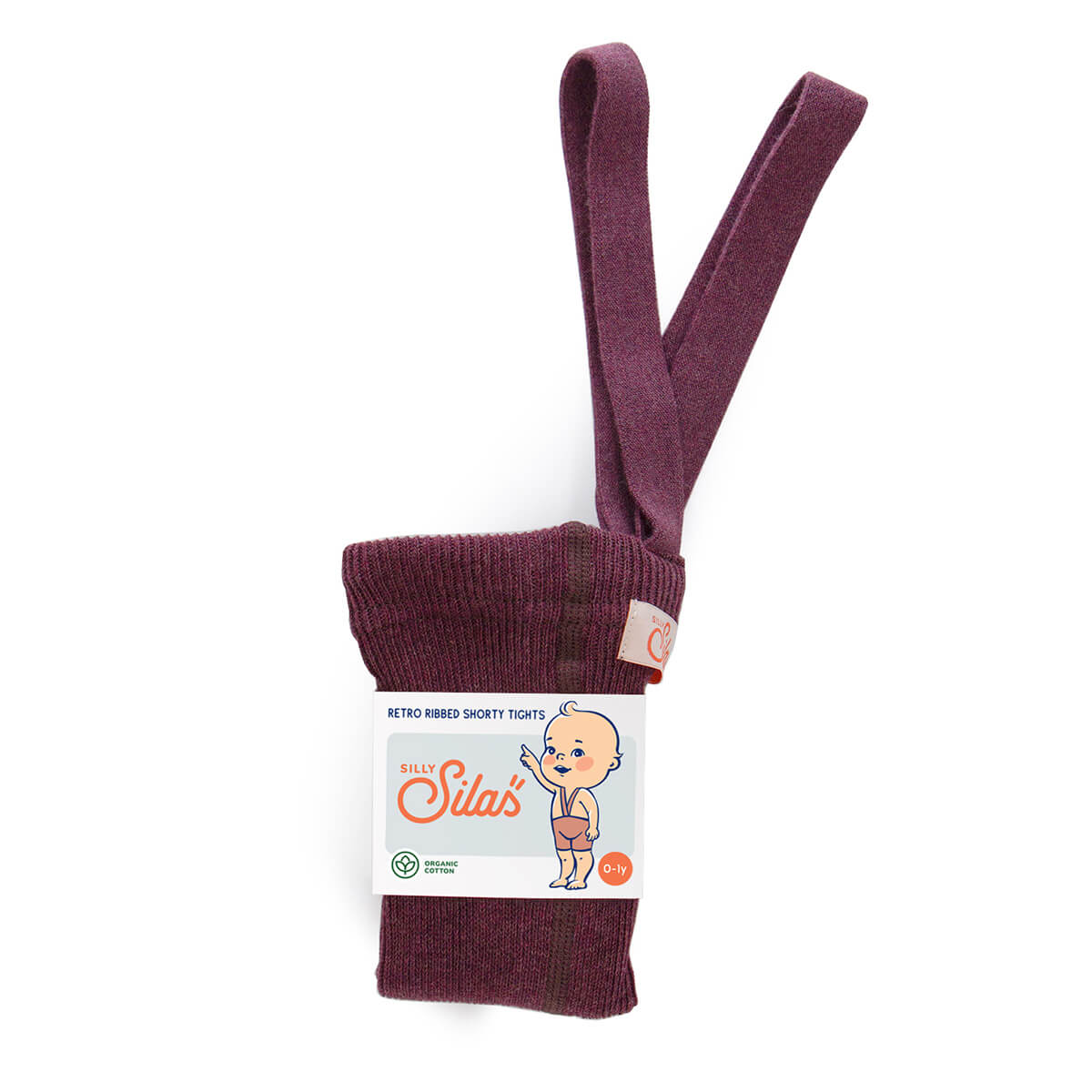 Kurze Leggings Shorty Tights mit Hosenträgern aus 100% Bio-Baumwolle