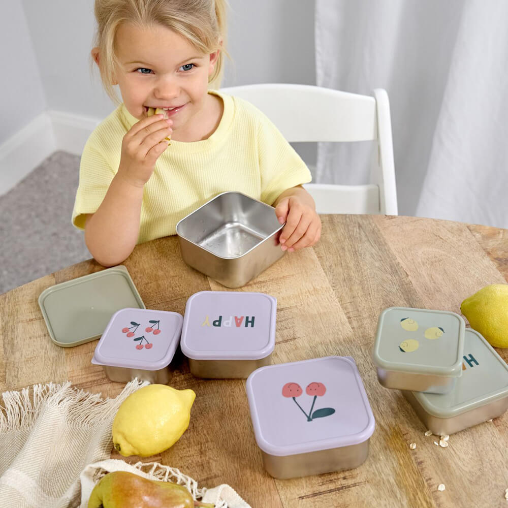 Snackbox 3er Set aus Edelstahl von Lässig kaufen - Alltagshelfer, Babykleidung & mehr
