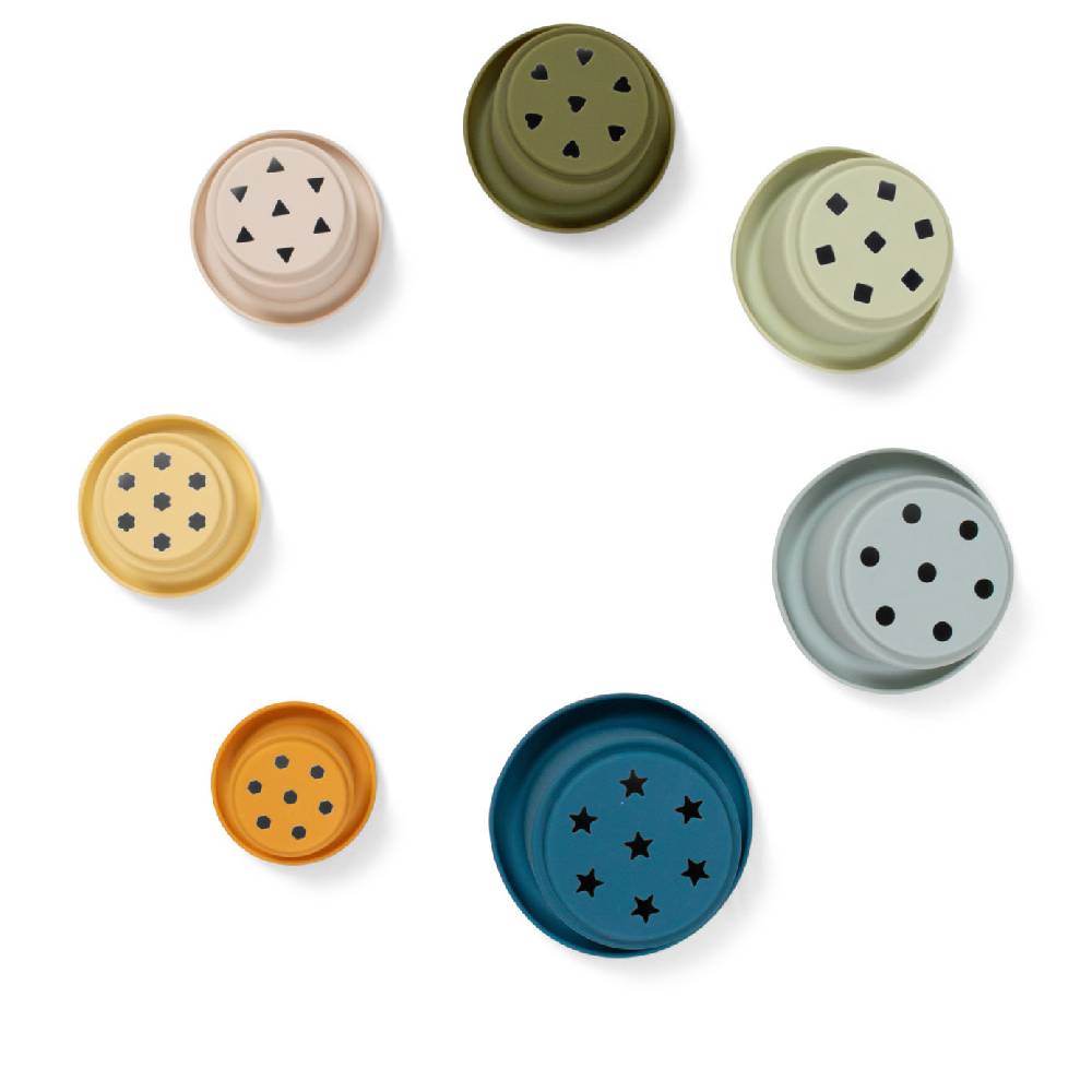 Stapelbecher aus Silikon von Filibabba kaufen - Spielzeug, Geschenke, Baby,, Babykleidung & mehr