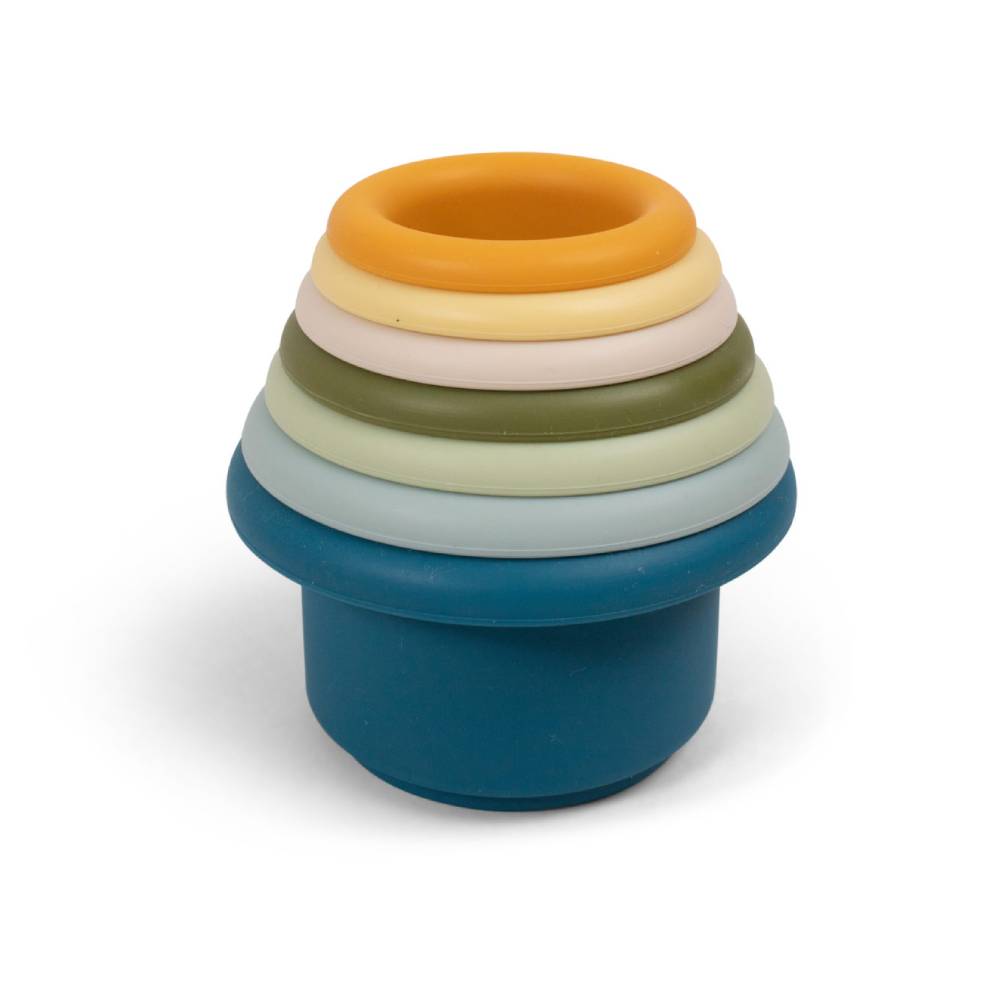 Stapelbecher aus Silikon von Filibabba kaufen - Spielzeug, Geschenke, Baby,, Babykleidung & mehr