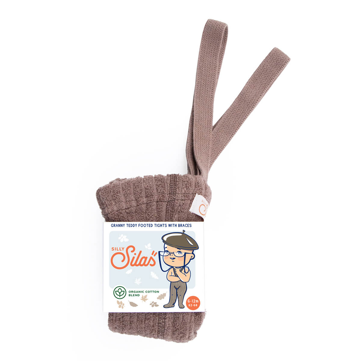 Granny Teddy Strumpfhose mit Hosenträgern aus Bio Baumwolle