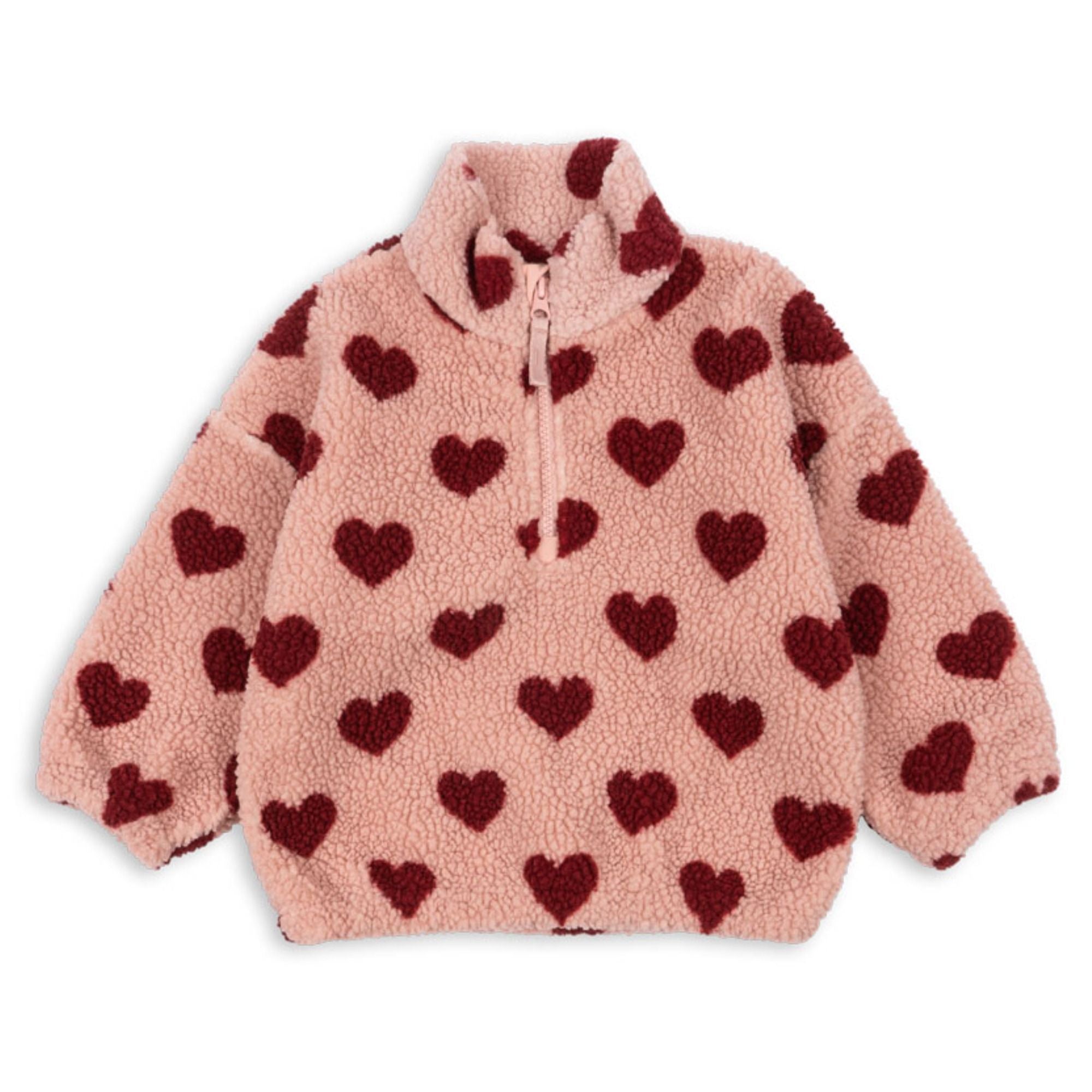 Teddy-Half-Zip Sweater aus recyceltem Polyester Modell: Jody