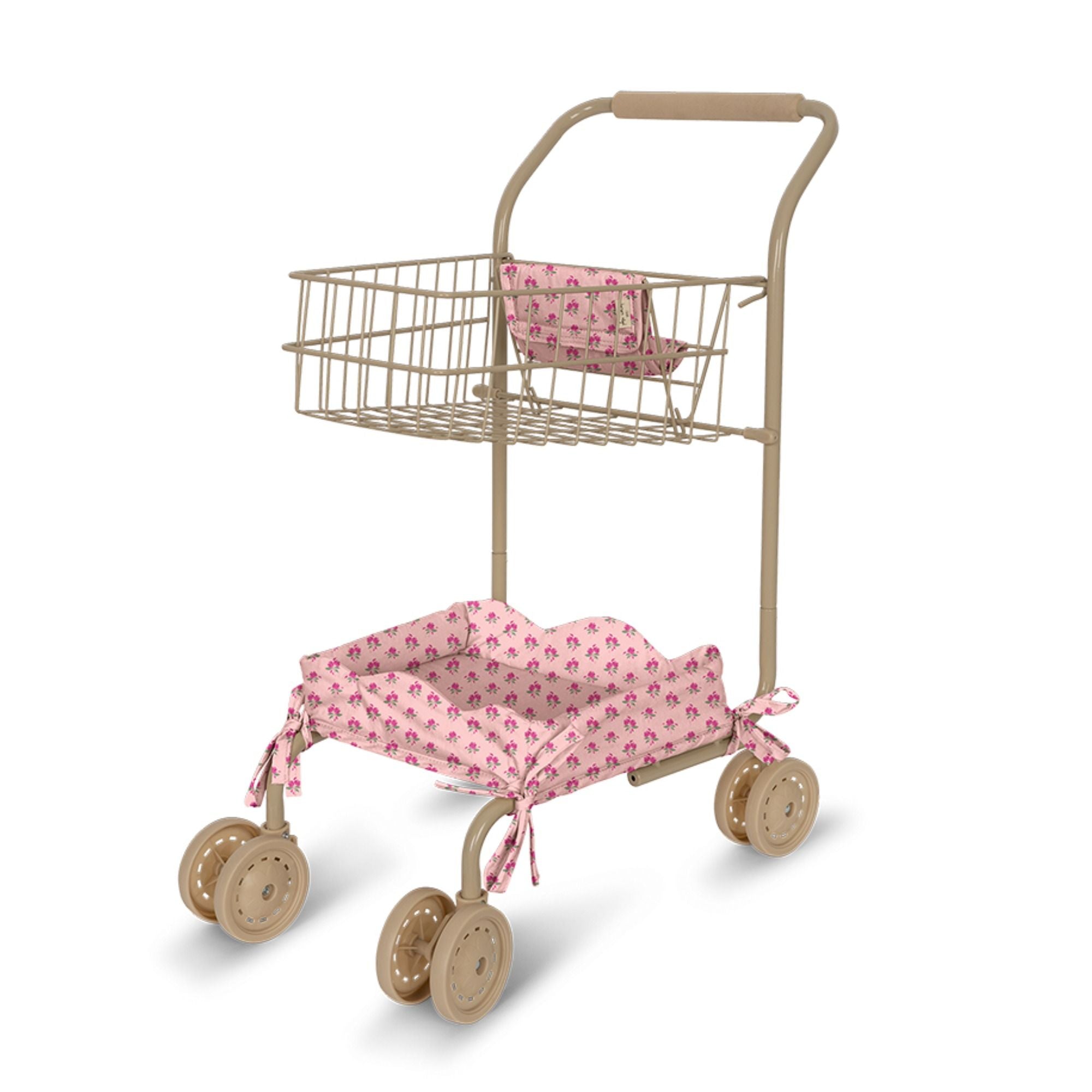 Kids Shopping Cart - Einkaufswagen mit Puppensitz aus recycelter Baumwolle