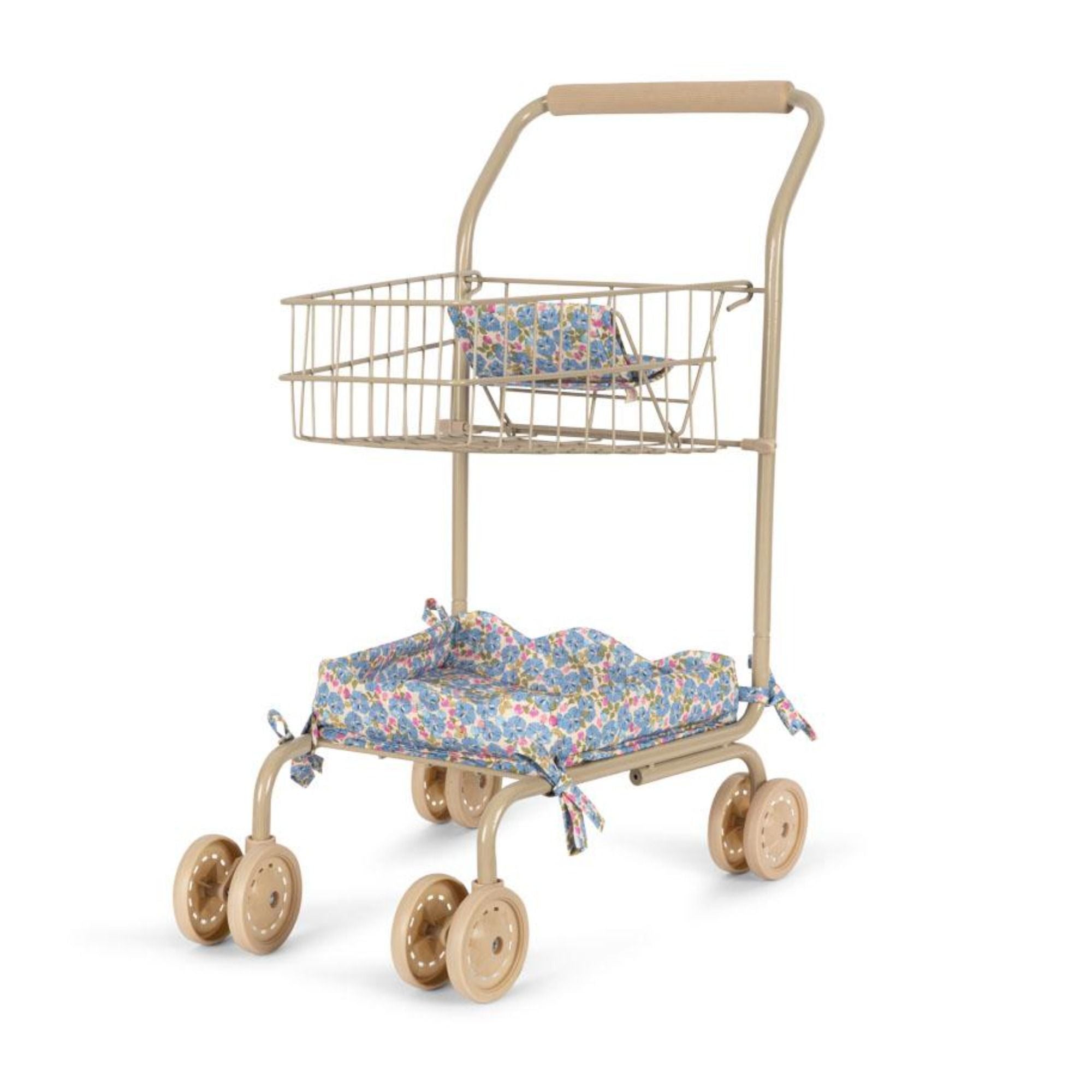 Kids Shopping Cart - Einkaufswagen mit Puppensitz aus recycelter Baumwolle