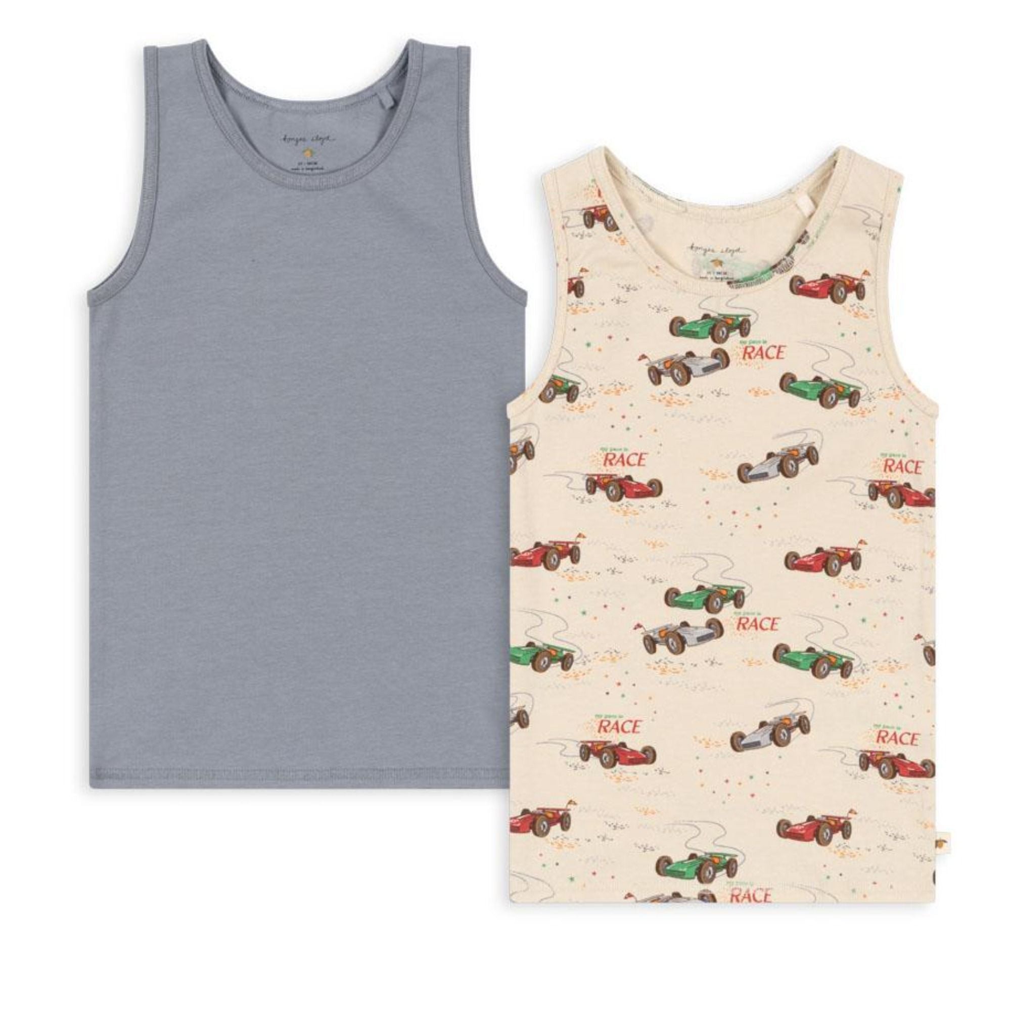 Basic Tanktop 2er Pack - Träger Unterhemd aus Bio-Baumwolle