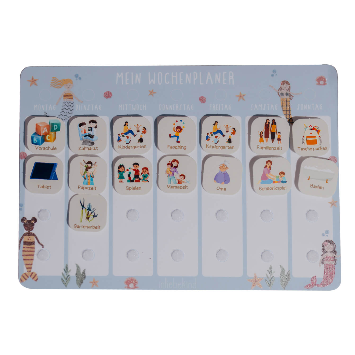 Wochenplaner Glitzer von InLiebeKind kaufen - Alltagshelfer, Mama, Spielzeug, Babykleidung & mehr