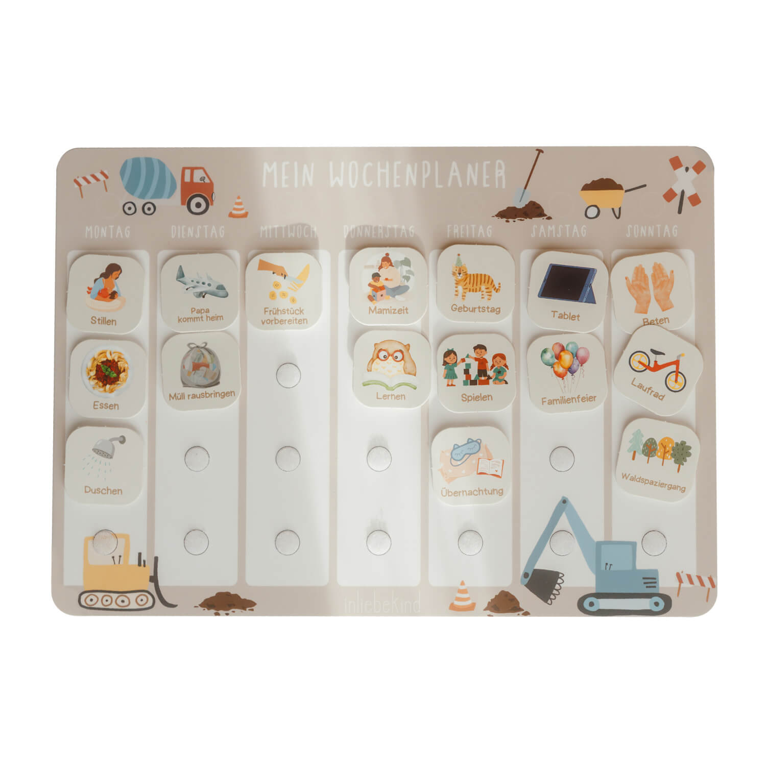 Wochenplaner von InLiebeKind kaufen - Alltagshelfer, Mama, Spielzeug, Babykleidung & mehr