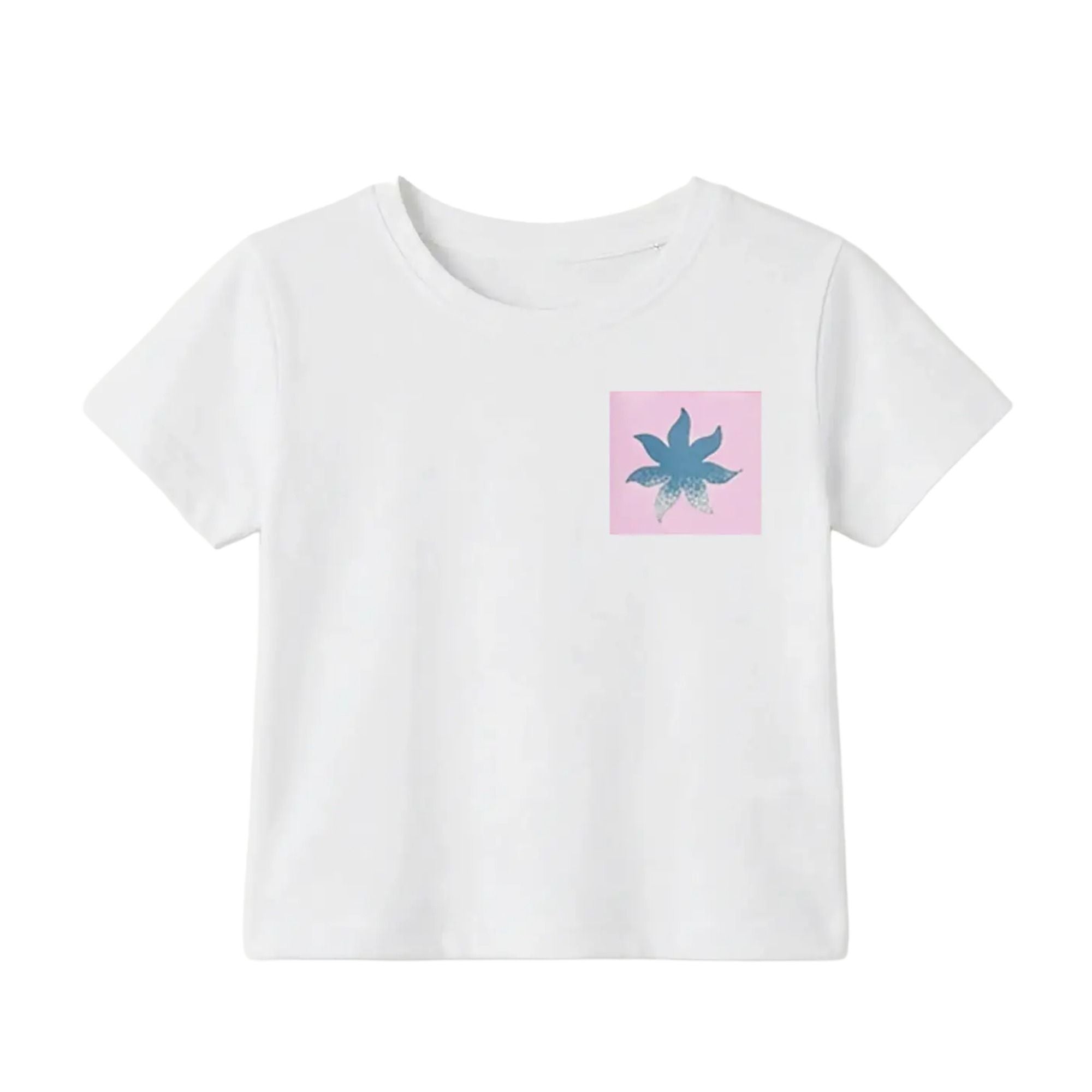 Kinder T-Shirt mit sommerlichen Print aus Baumwolle