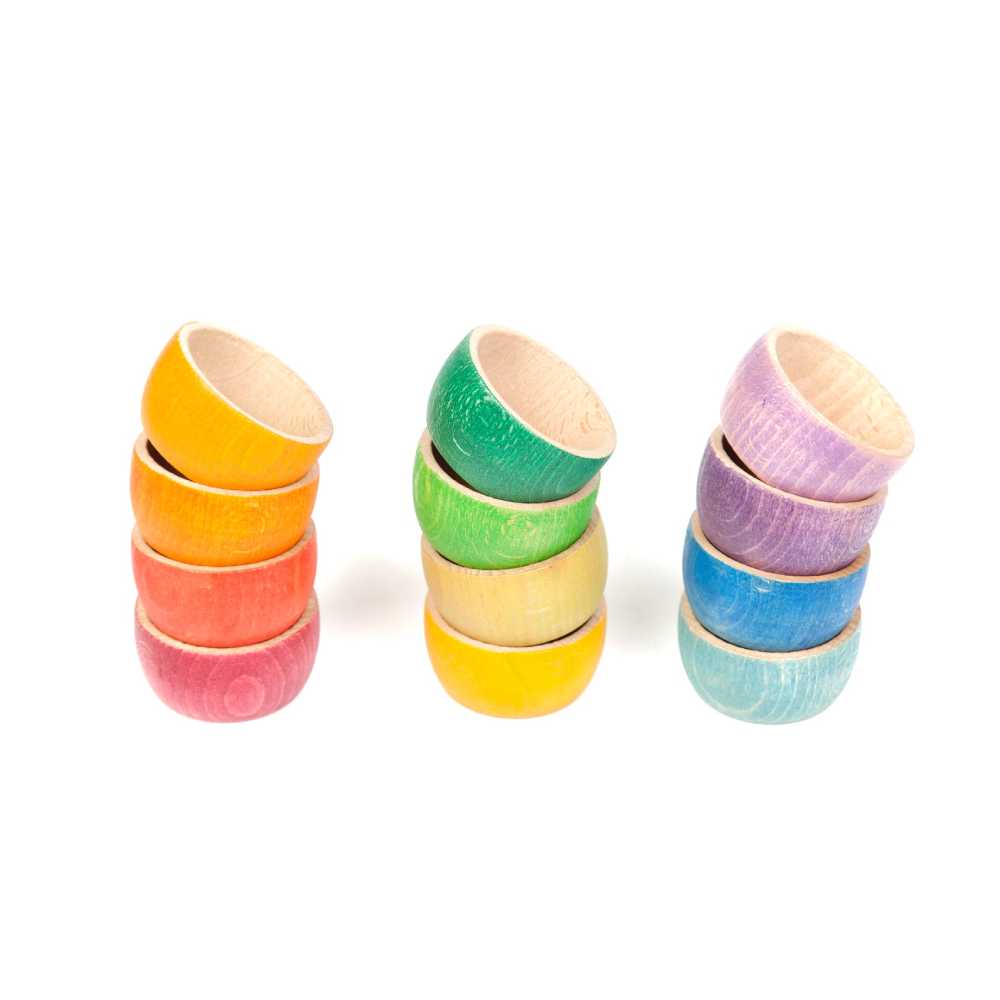 12 Bowls Sortierspielzeug aus nachhaltigem PEFC Holz von Grapat kaufen - Spielzeug, Geschenke, Babykleidung & mehr