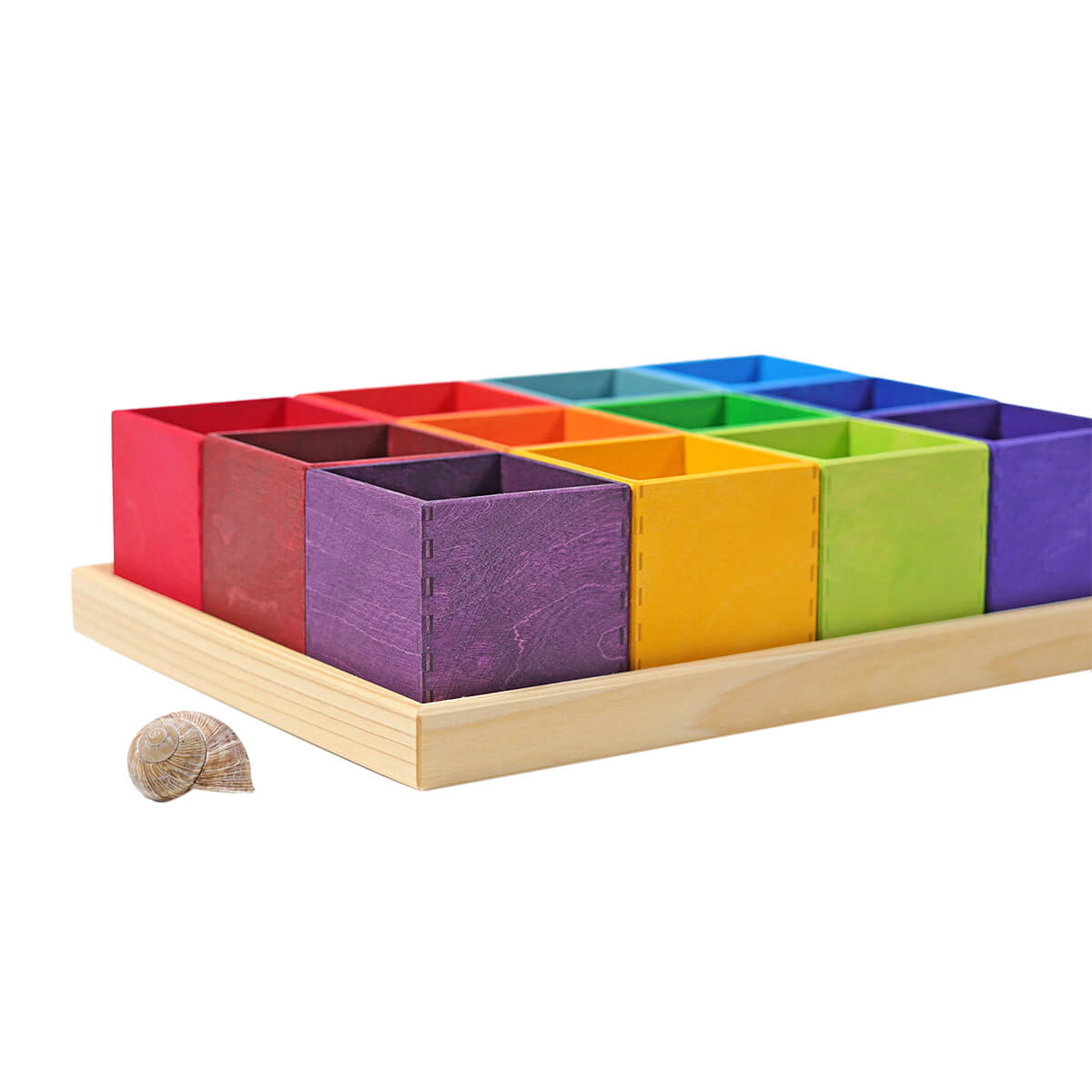 12er Sortierhilfe aus Holz von Grimm´s kaufen - Spielzeug, Kinderzimmer, Alltagshelfer, Geschenke, Babykleidung & mehr