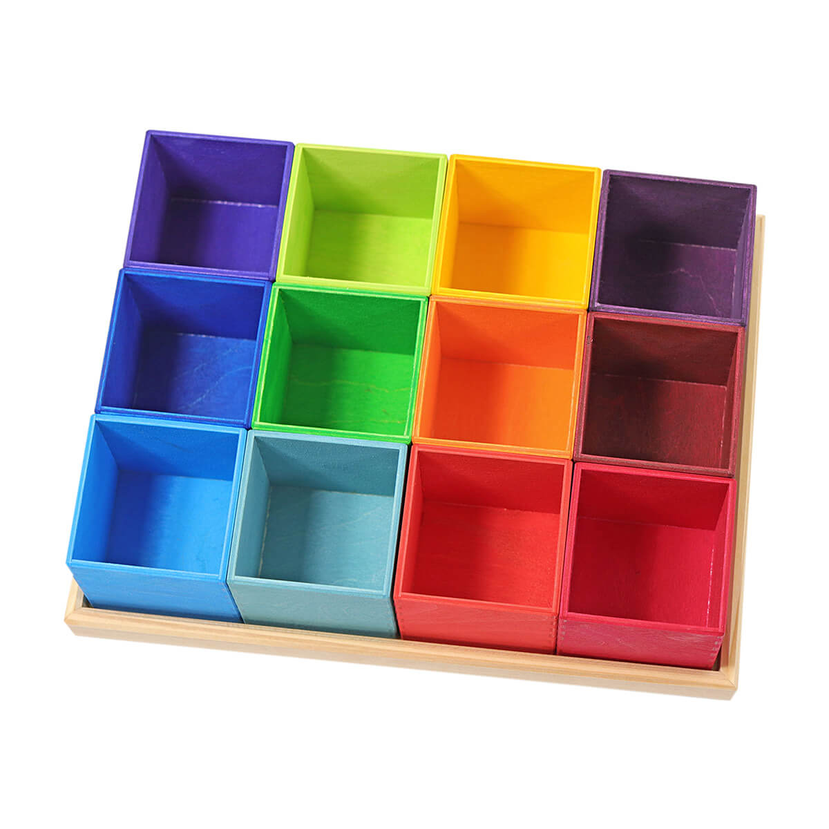 12er Sortierhilfe aus Holz von Grimm´s kaufen - Spielzeug, Kinderzimmer, Alltagshelfer, Geschenke, Babykleidung & mehr