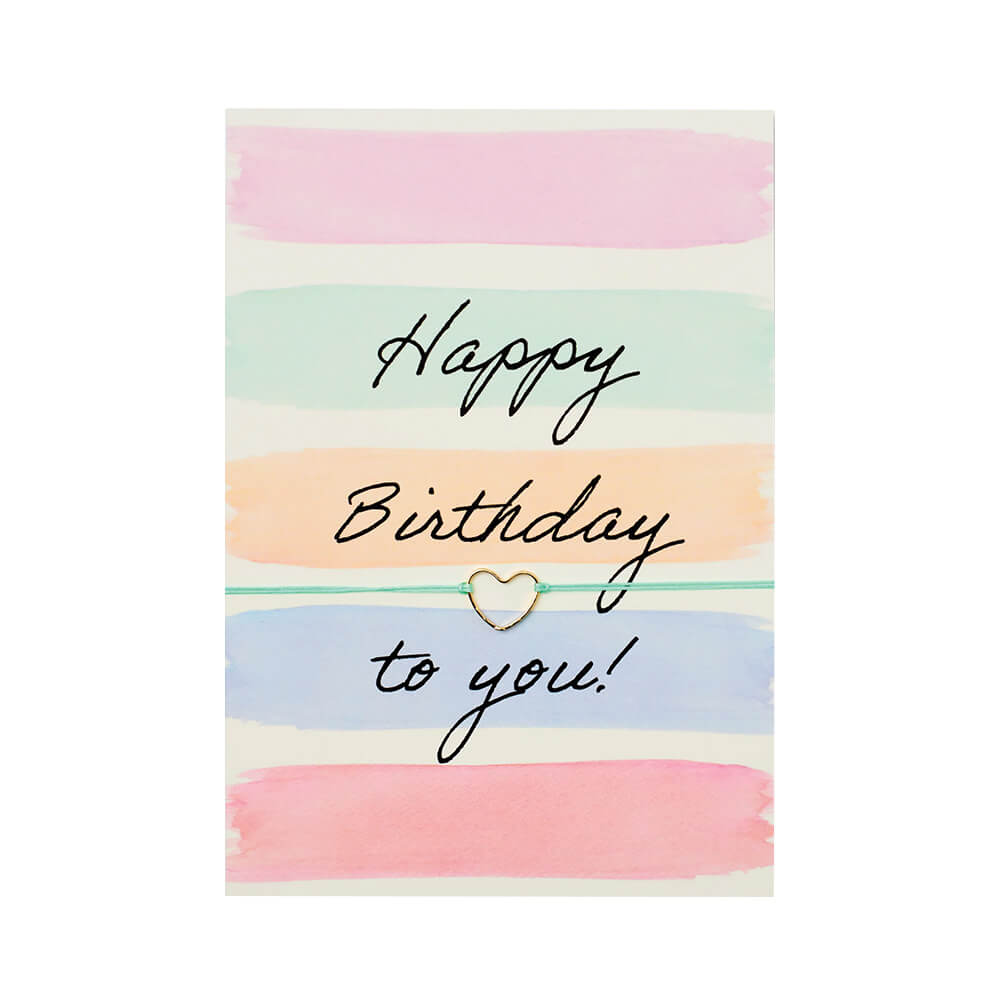 Armbandkarte mit Vergoldetem Anhänger von by Vivi. kaufen - Kleidung, Geschenke, Mama, Alltagshelfer,, Babykleidung & mehr