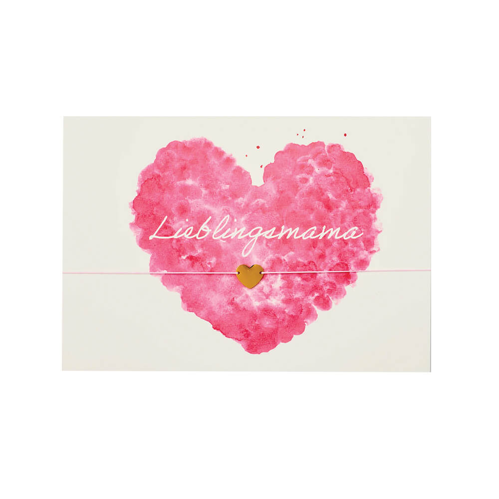 Armbandkarte mit Vergoldetem Anhänger von by Vivi. kaufen - Kleidung, Geschenke, Mama, Alltagshelfer,, Babykleidung & mehr