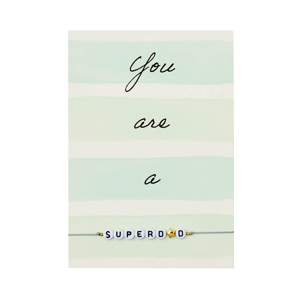 Armbandkarte mit Vergoldetem Anhänger von by Vivi. kaufen - Kleidung, Geschenke, Mama, Alltagshelfer,, Babykleidung & mehr