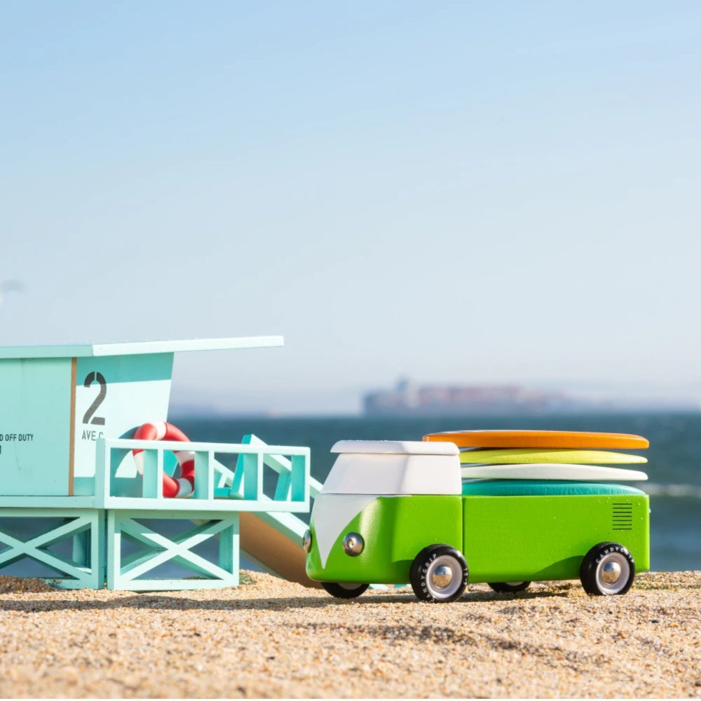 Beach Bus Buchenholz Auto von Candylab kaufen - Spielzeug, Geschenke, Babykleidung & mehr
