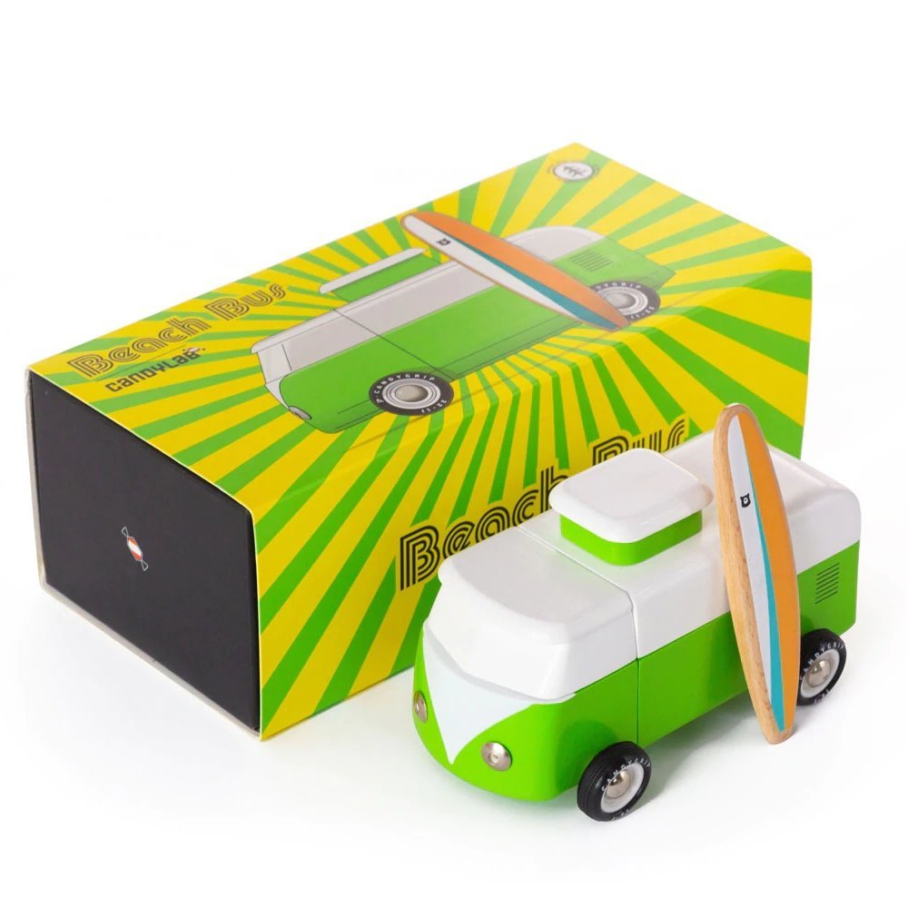 Beach Bus Buchenholz Auto von Candylab kaufen - Spielzeug, Geschenke, Babykleidung & mehr
