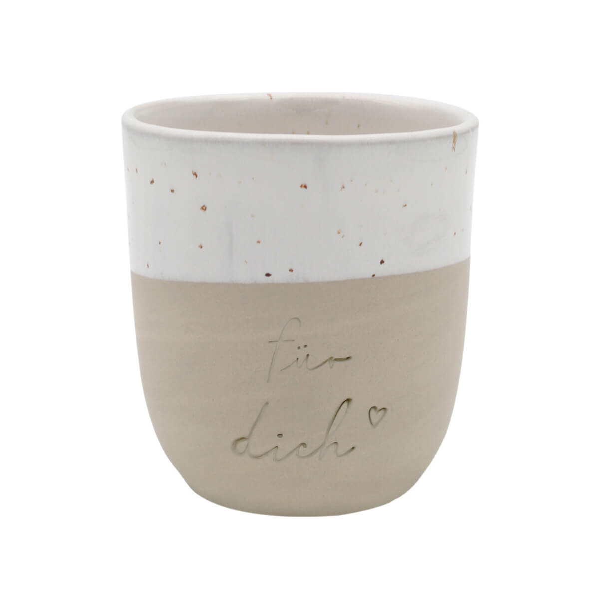 Becher aus Steingut - Groß Limitiert Liebe von Eulenschnitt kaufen - Alltagshelfer, Geschenke, Mama, Babykleidung & mehr