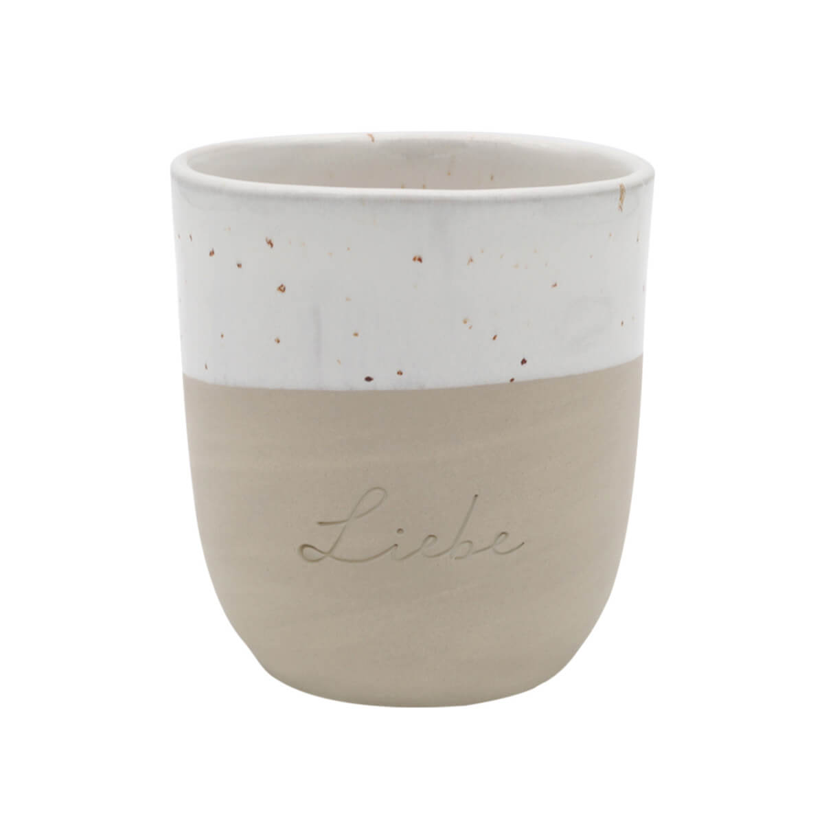 Becher aus Steingut - Groß Limitiert Liebe von Eulenschnitt kaufen - Alltagshelfer, Geschenke, Mama, Babykleidung & mehr