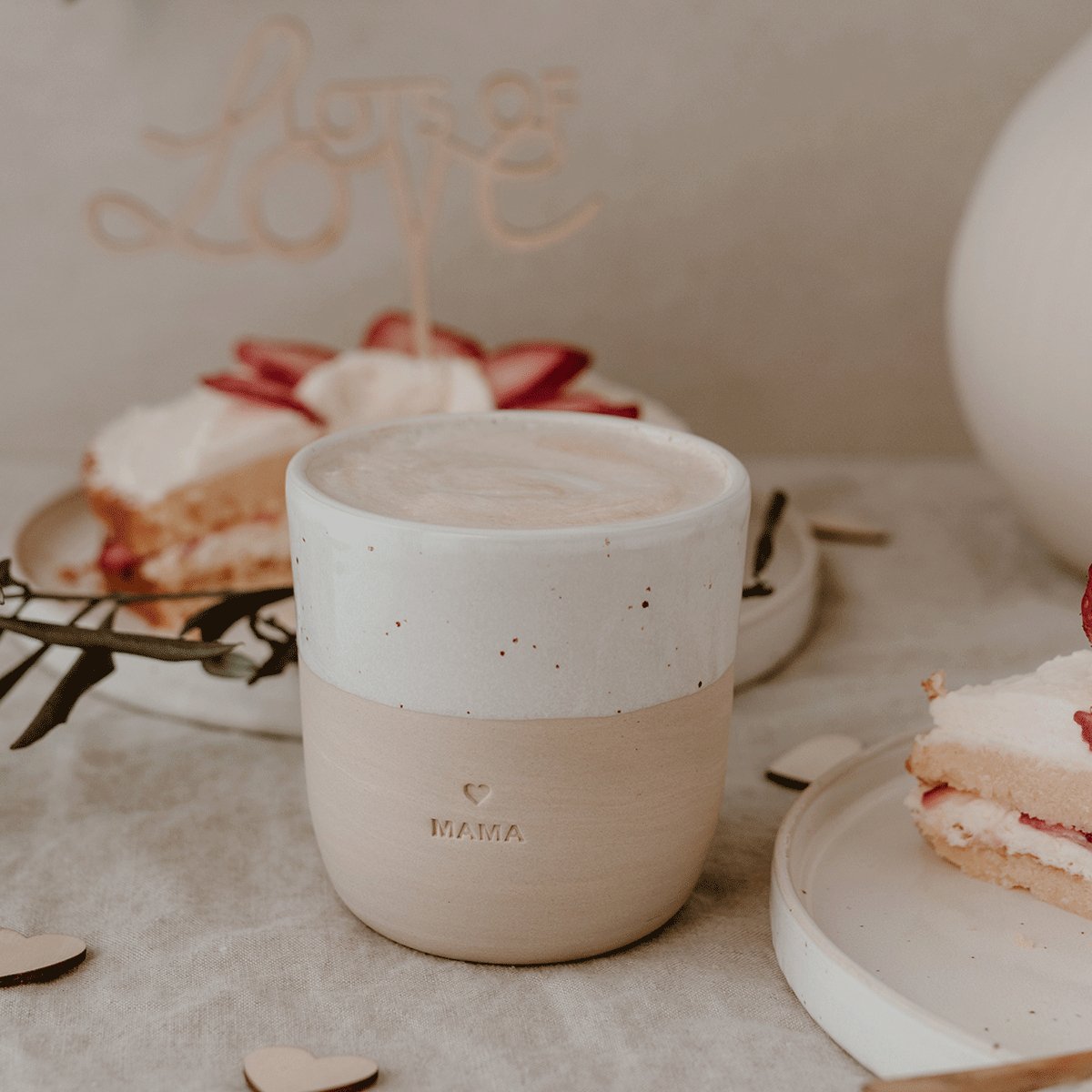 Becher aus Steingut - Groß von Eulenschnitt kaufen - Alltagshelfer, Geschenke, Mama, Babykleidung & mehr