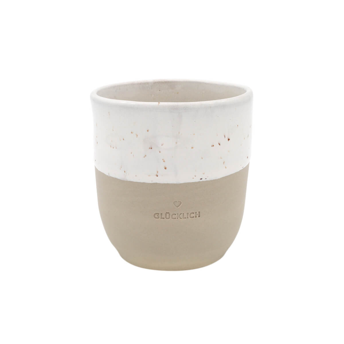 Becher aus Steingut - Klein von Eulenschnitt kaufen - Alltagshelfer, Geschenke, Mama, Babykleidung & mehr